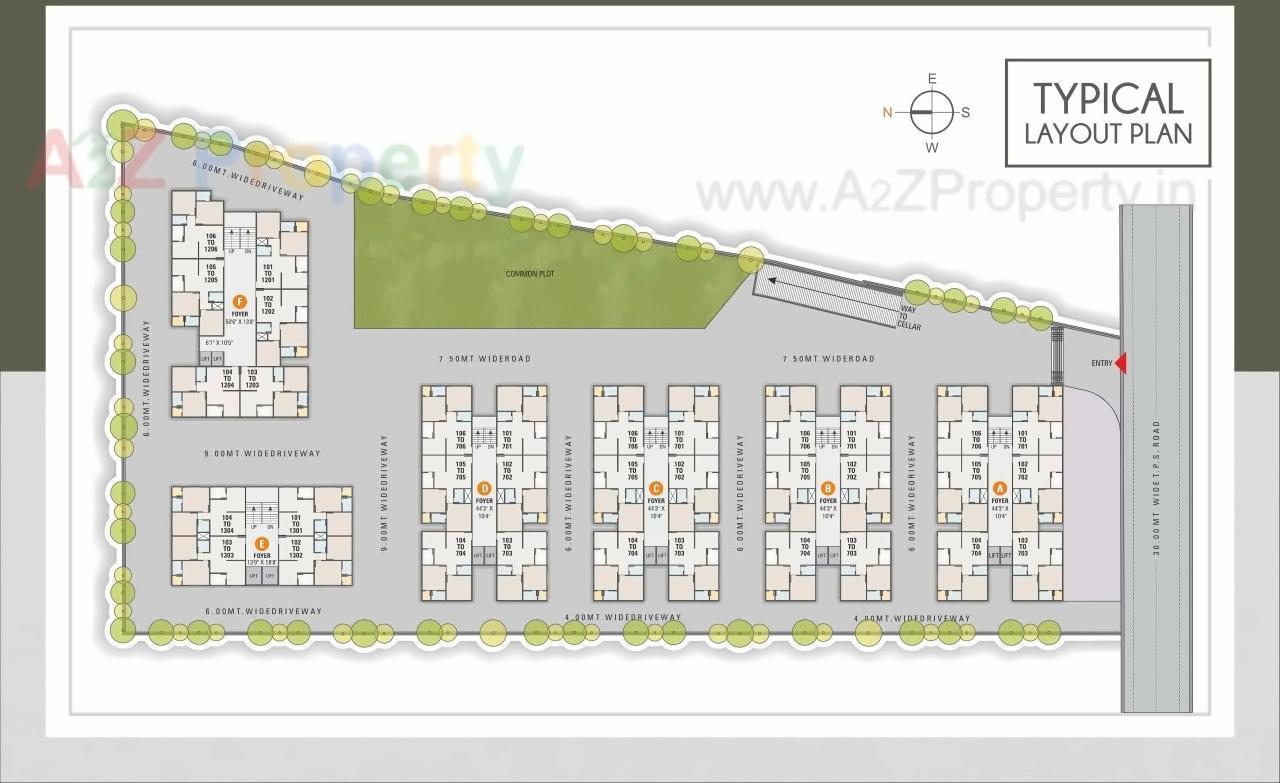 Layout of real estate project Kesar Exotica located at Naroda, Ahmedabad, Gujarat