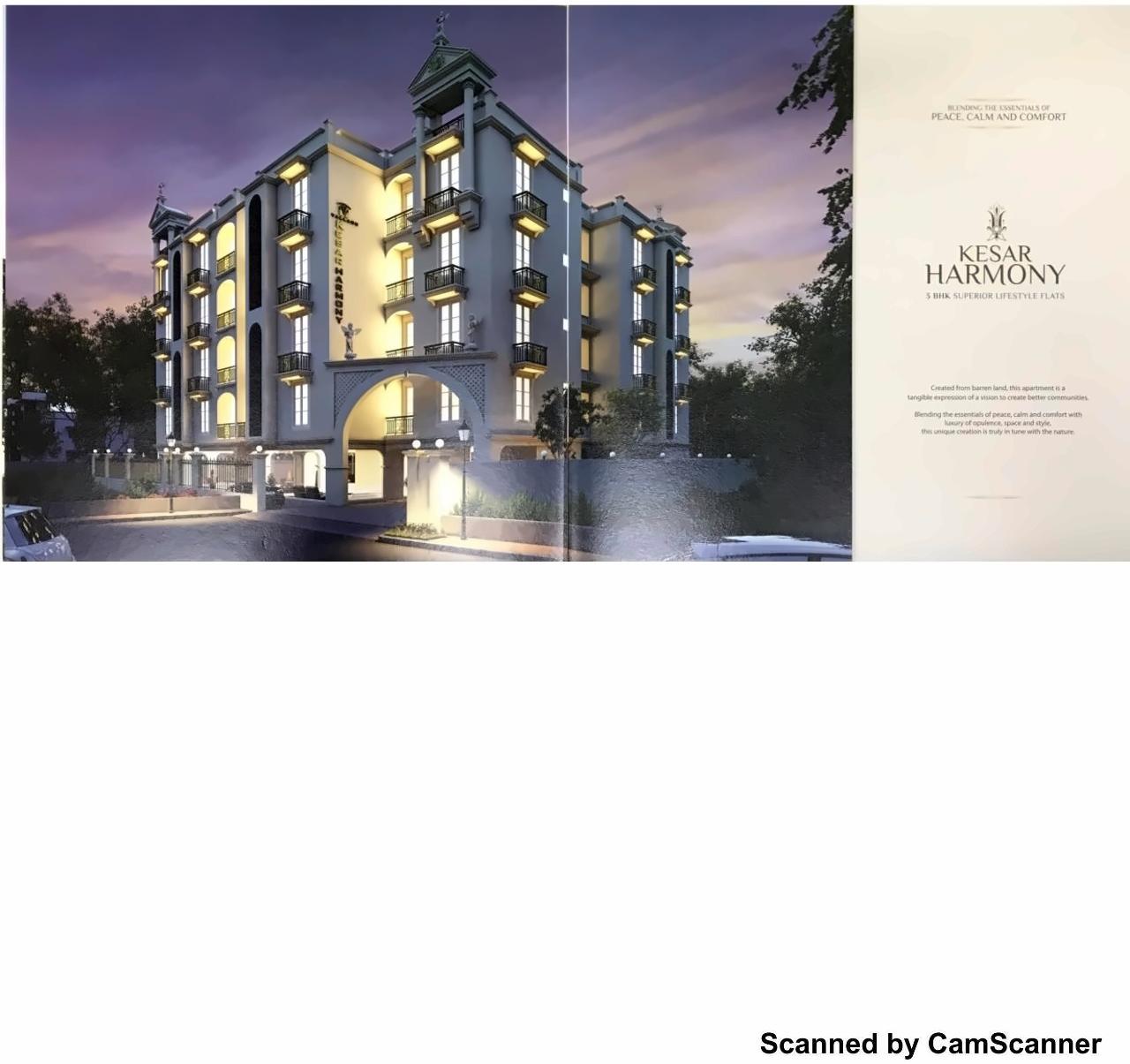3D Elevation of real estate project Kesar Harmony located at Gulbai-tekra, Ahmedabad, Gujarat