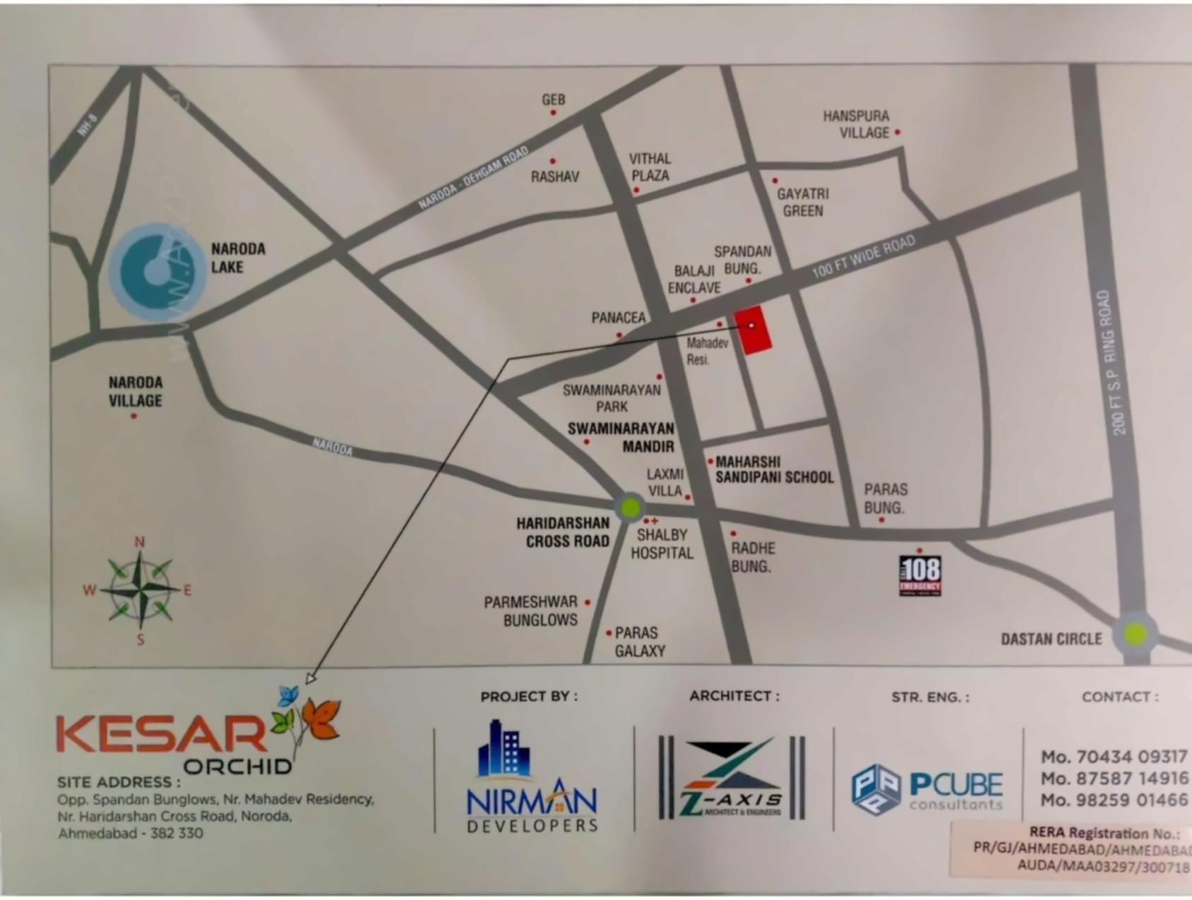  of real estate project Kesar Orchid located at Naroda, Ahmedabad, Gujarat