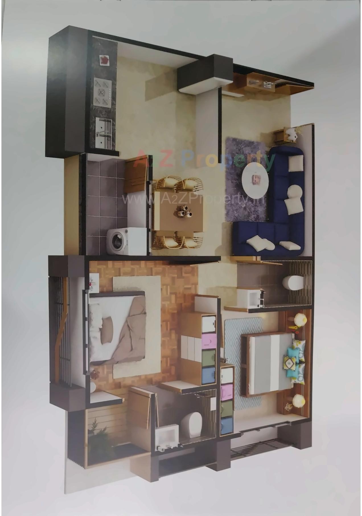 Layout of real estate project Kesar Orchid located at Naroda, Ahmedabad, Gujarat