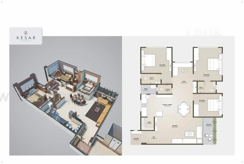 Layout of real estate project Keshar Harmony located at Nikol, Ahmedabad, Gujarat