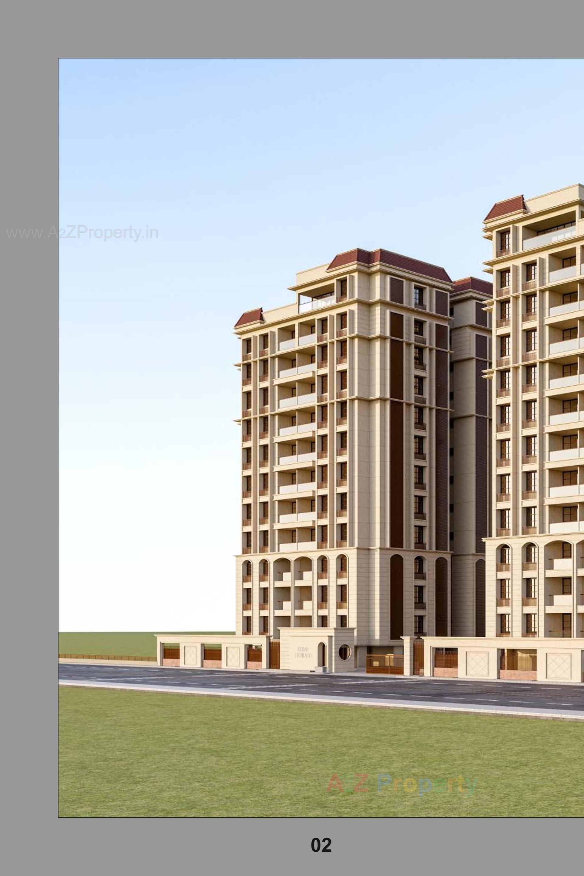3D Elevation of real estate project Keshar Heritage located at Ahmedabad, Ahmedabad, Gujarat