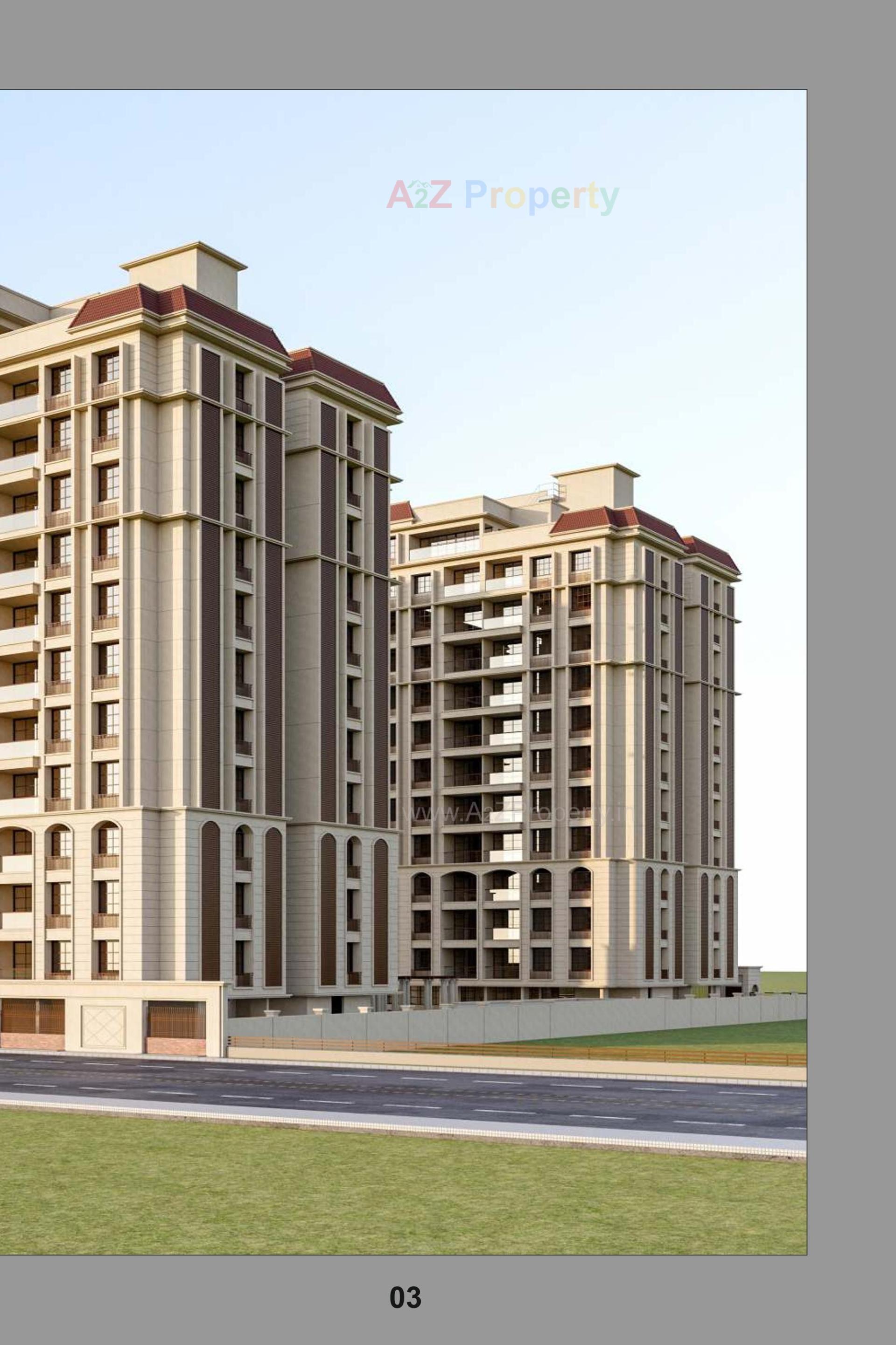 3D Elevation of real estate project Keshar Heritage located at Ahmedabad, Ahmedabad, Gujarat