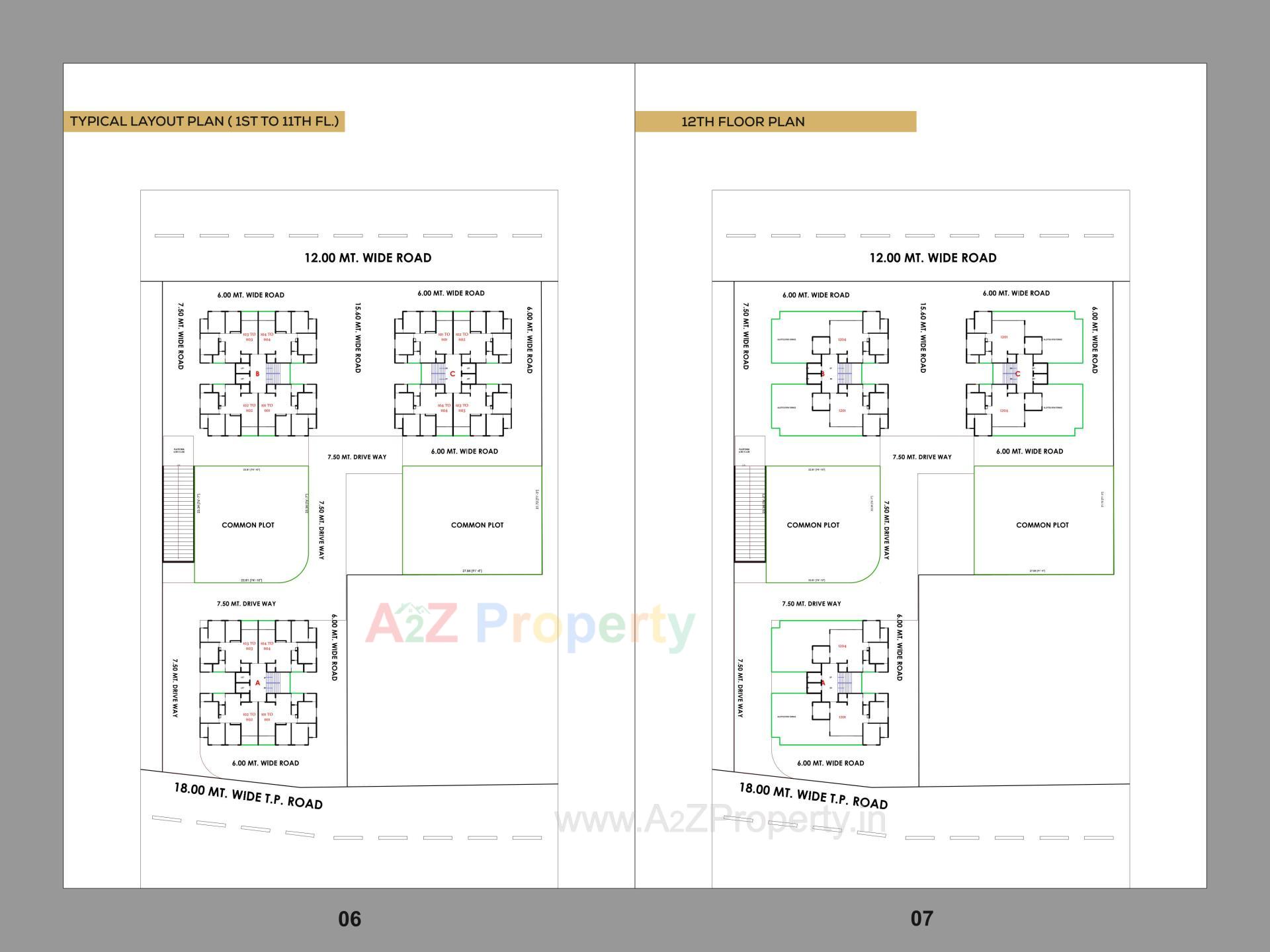 Layout of real estate project Keshar Heritage located at Ahmedabad, Ahmedabad, Gujarat