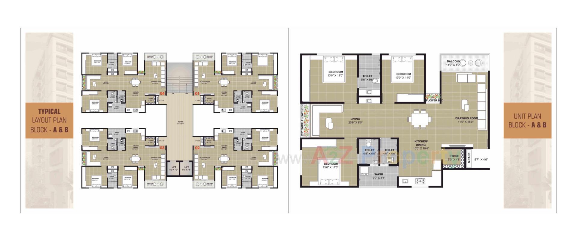 Layout of real estate project Keshar Hills   Plaza located at Hanspura, Ahmedabad, Gujarat