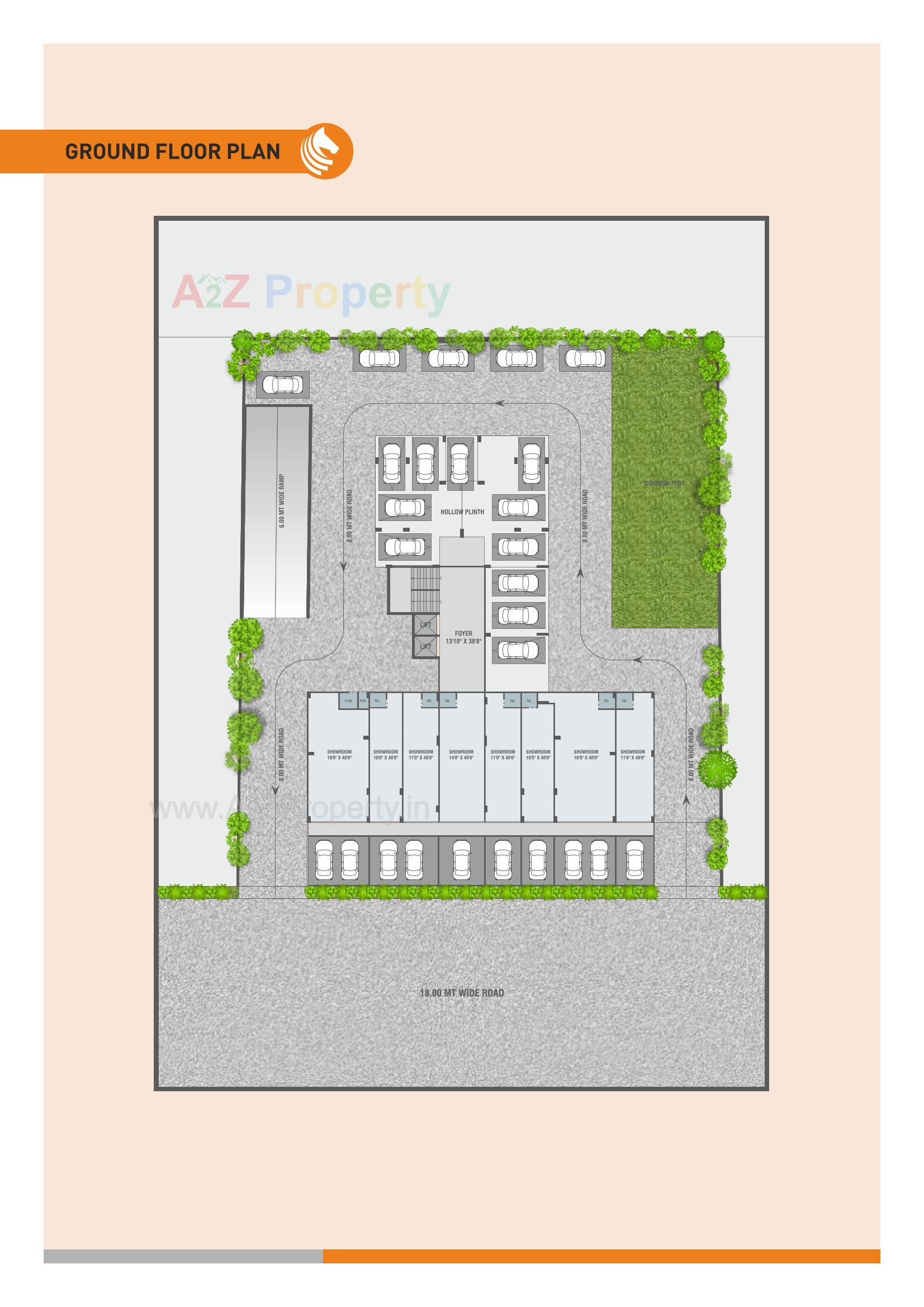 Layout of real estate project Keshar Kadam located at Thaltej, Ahmedabad, Gujarat