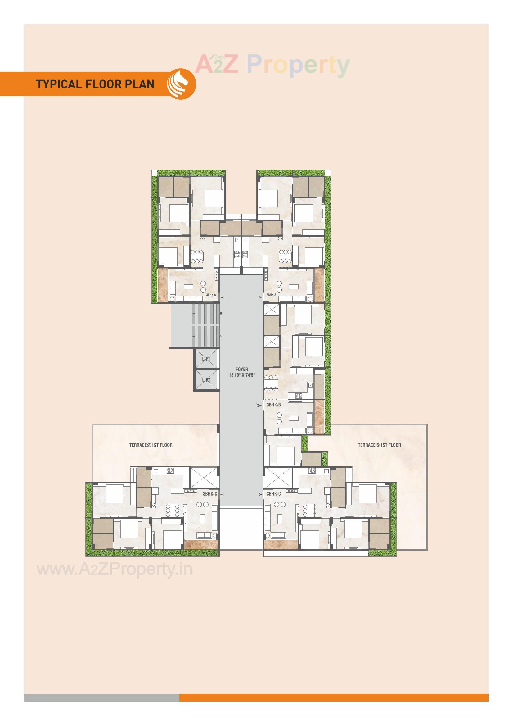 Layout of real estate project Keshar Kadam located at Thaltej, Ahmedabad, Gujarat
