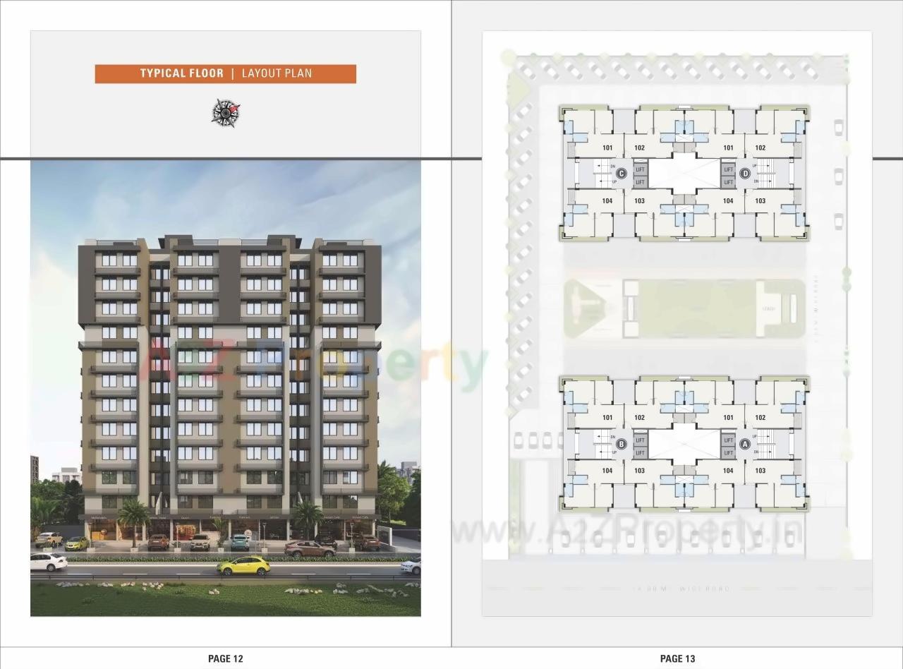 Layout of real estate project Keshar Samruddham located at Khodiyar, Ahmedabad, Gujarat