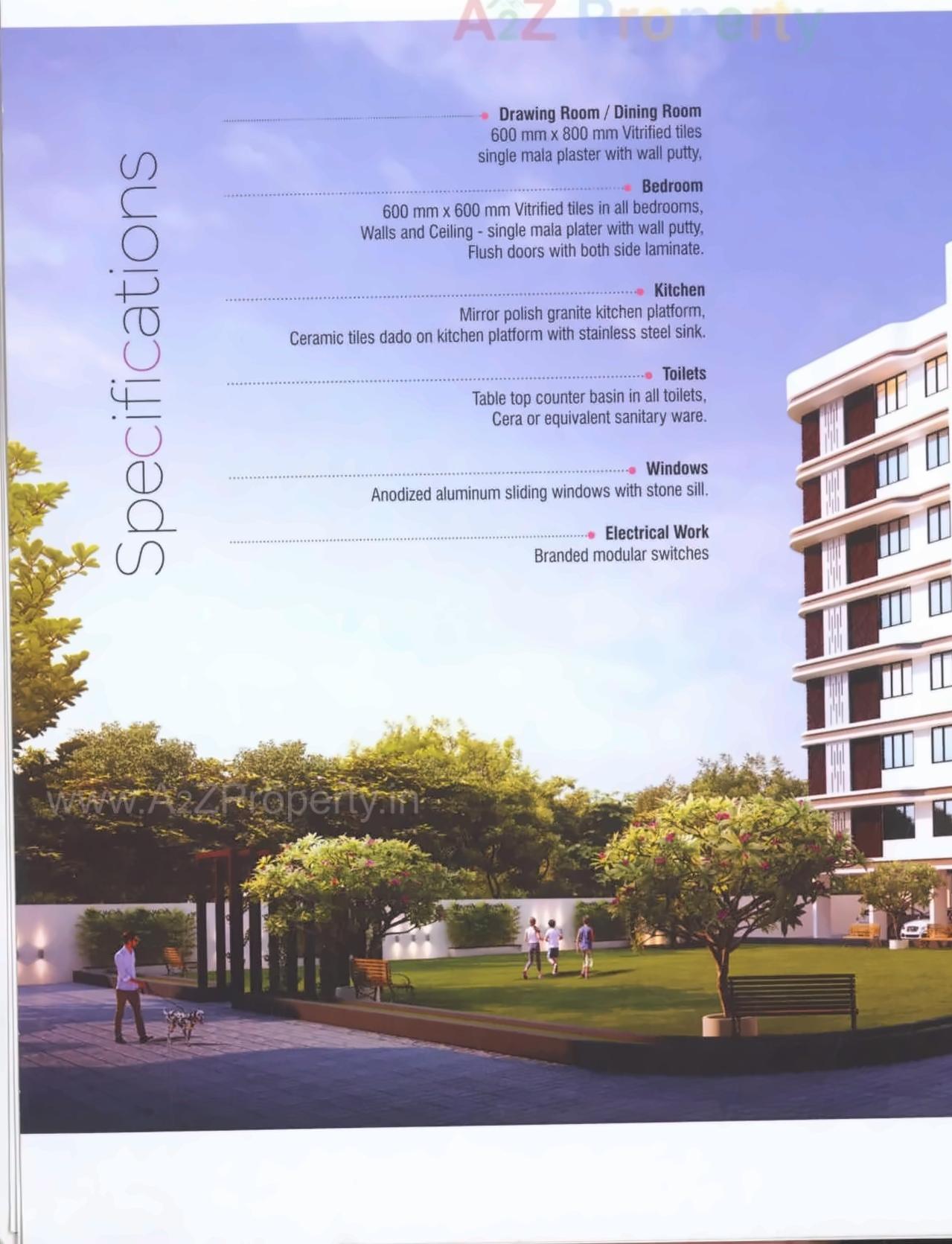 3D Elevation of real estate project Keshar Vatika located at Nikol, Ahmedabad, Gujarat