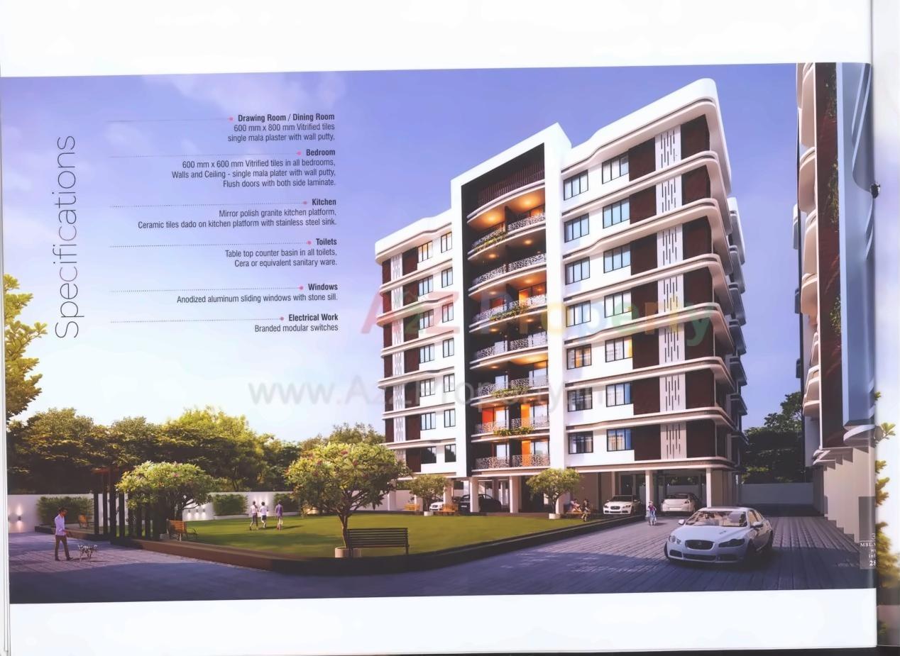 3D Elevation of real estate project Keshar Vatika located at Nikol, Ahmedabad, Gujarat