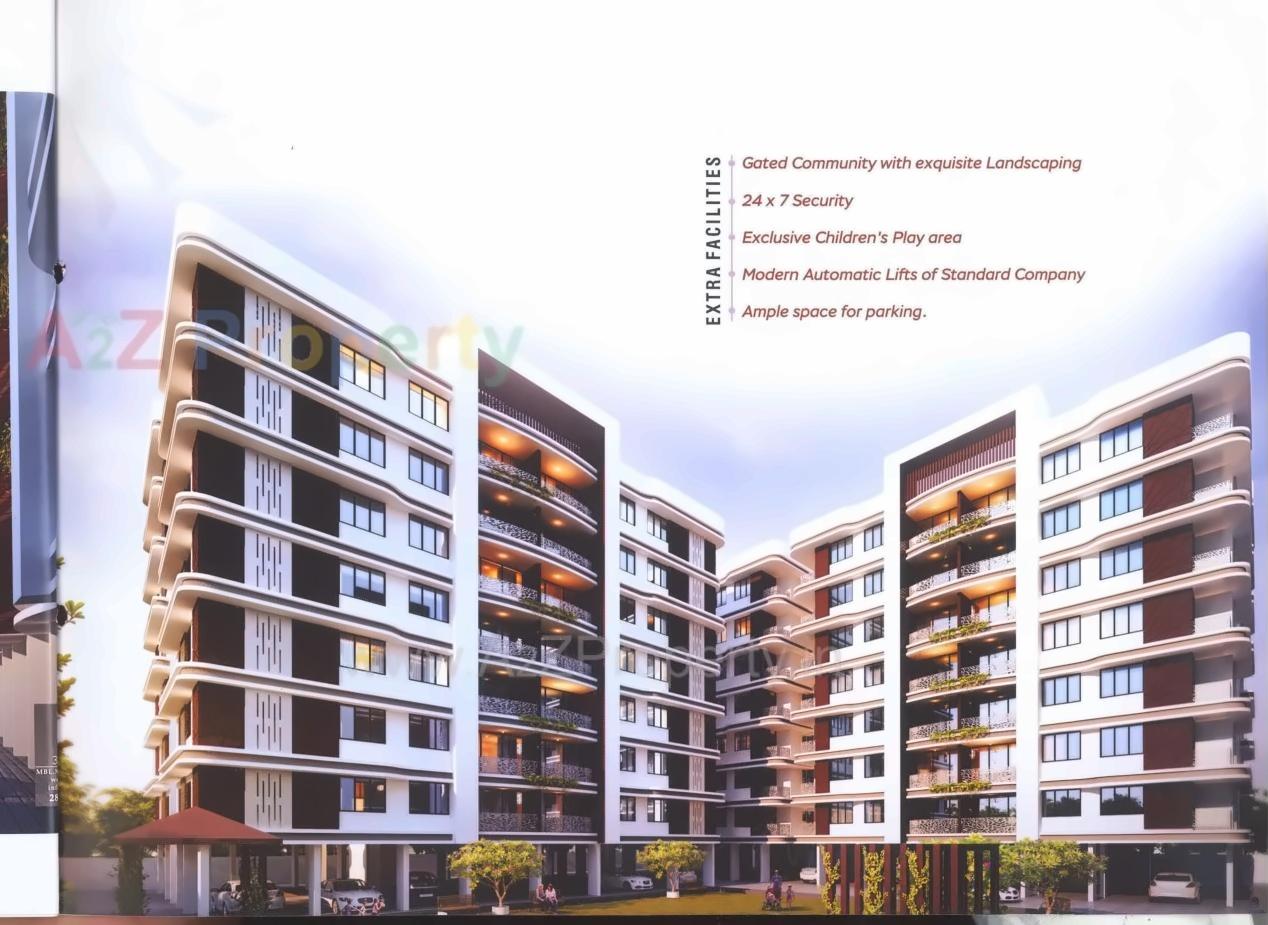 3D Elevation of real estate project Keshar Vatika located at Nikol, Ahmedabad, Gujarat