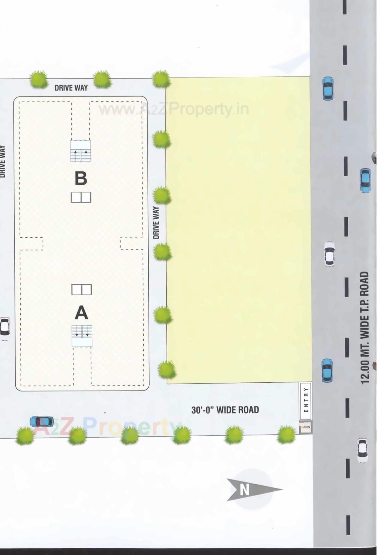 Layout of real estate project Keshar Vatika located at Nikol, Ahmedabad, Gujarat