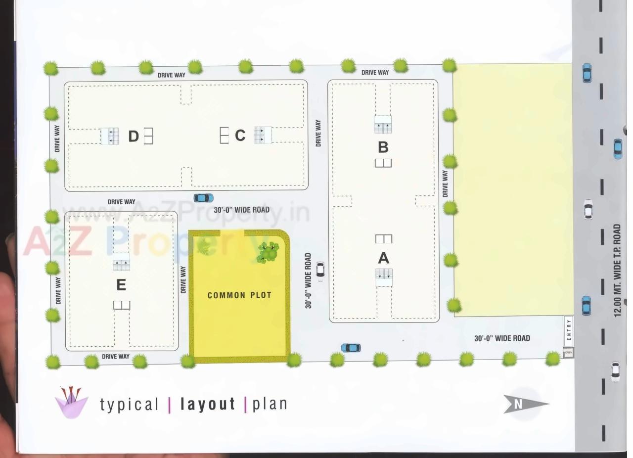 Layout of real estate project Keshar Vatika located at Nikol, Ahmedabad, Gujarat