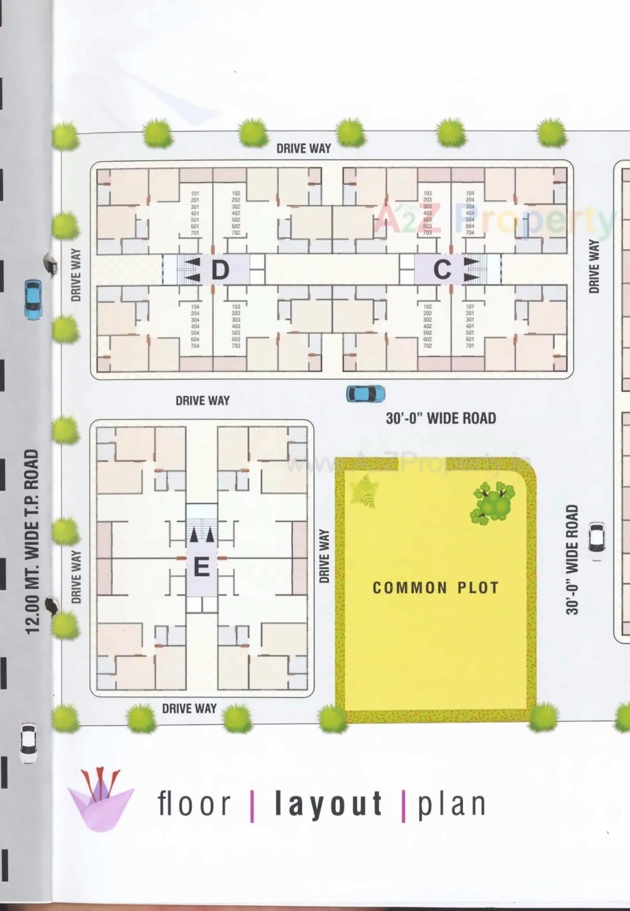 Layout of real estate project Keshar Vatika located at Nikol, Ahmedabad, Gujarat