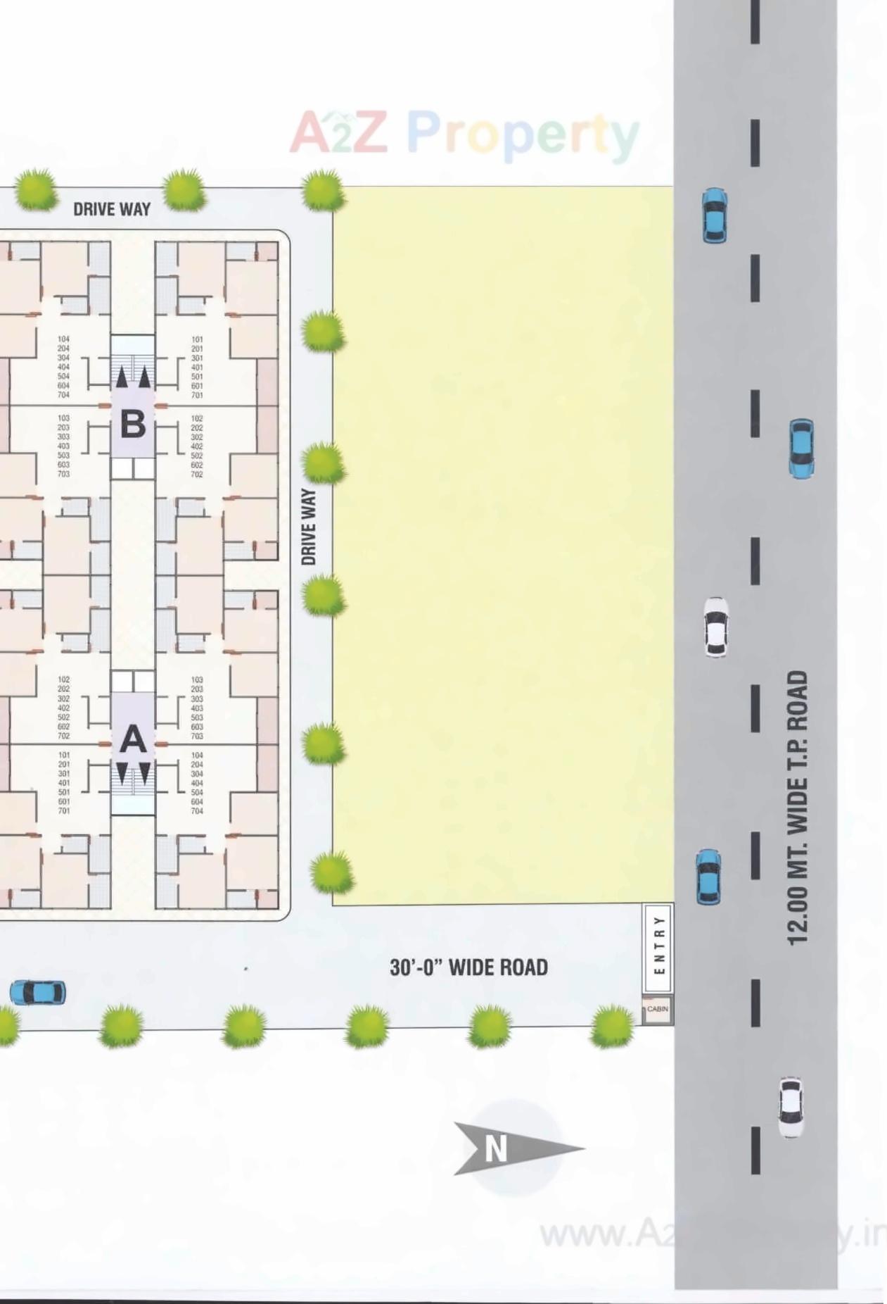 Layout of real estate project Keshar Vatika located at Nikol, Ahmedabad, Gujarat