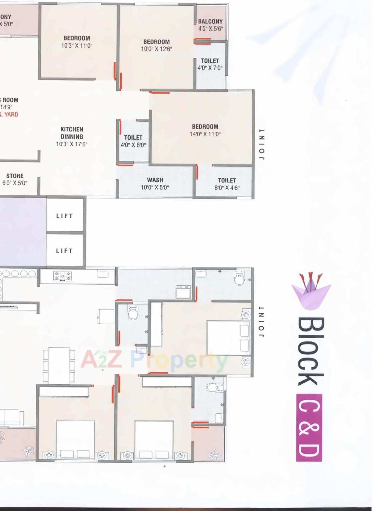 Layout of real estate project Keshar Vatika located at Nikol, Ahmedabad, Gujarat