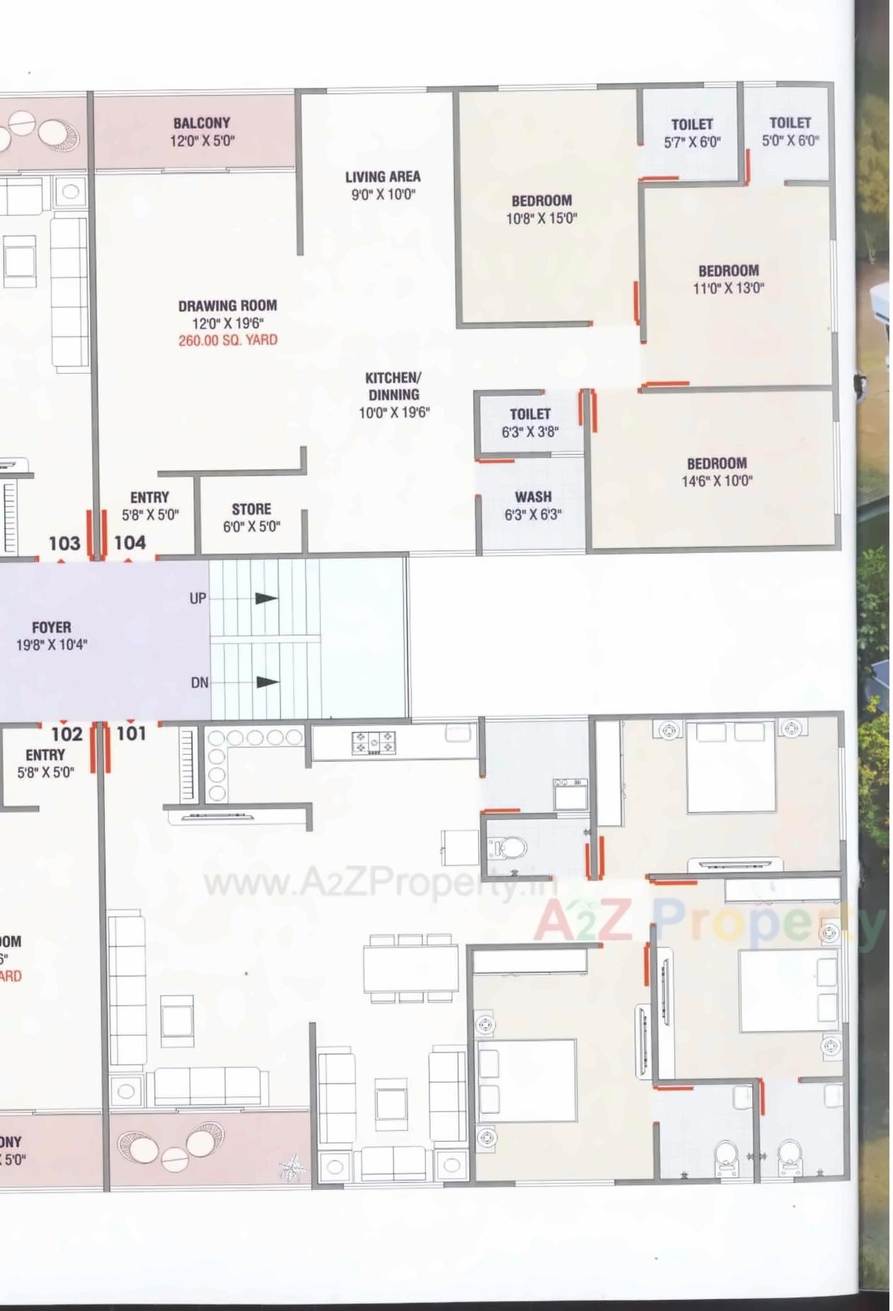 Layout of real estate project Keshar Vatika located at Nikol, Ahmedabad, Gujarat