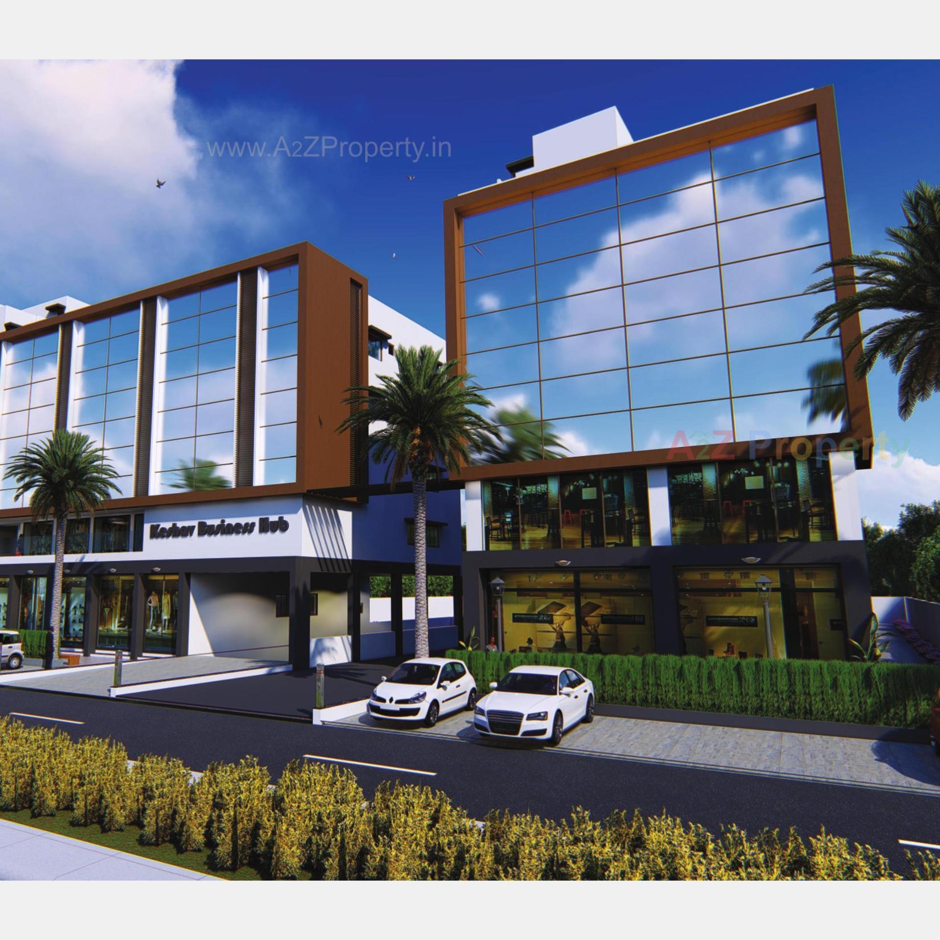 3D Elevation of real estate project Keshav Business Hub located at Dascroi, Ahmedabad, Gujarat