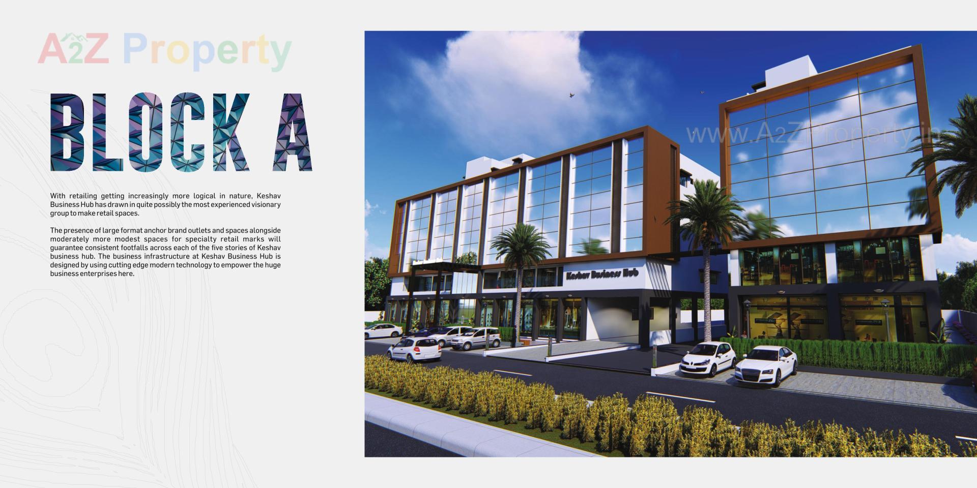 3D Elevation of real estate project Keshav Business Hub located at Dascroi, Ahmedabad, Gujarat
