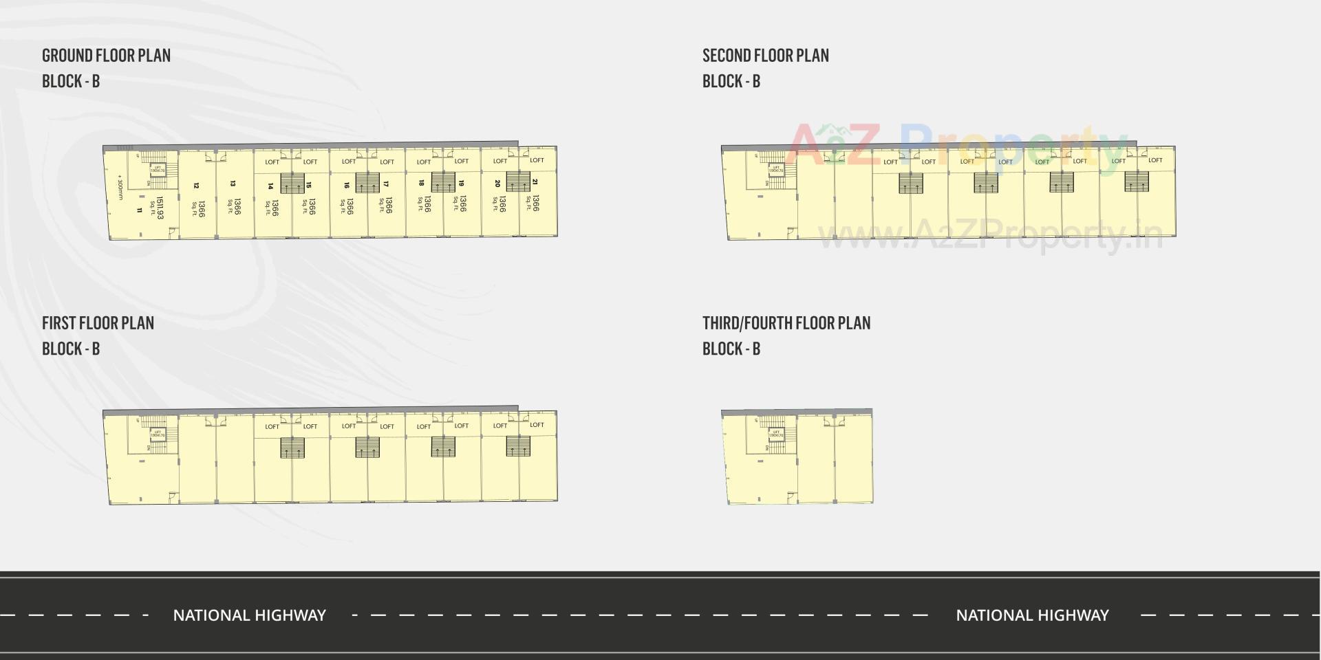 Layout of real estate project Keshav Business Hub located at Dascroi, Ahmedabad, Gujarat