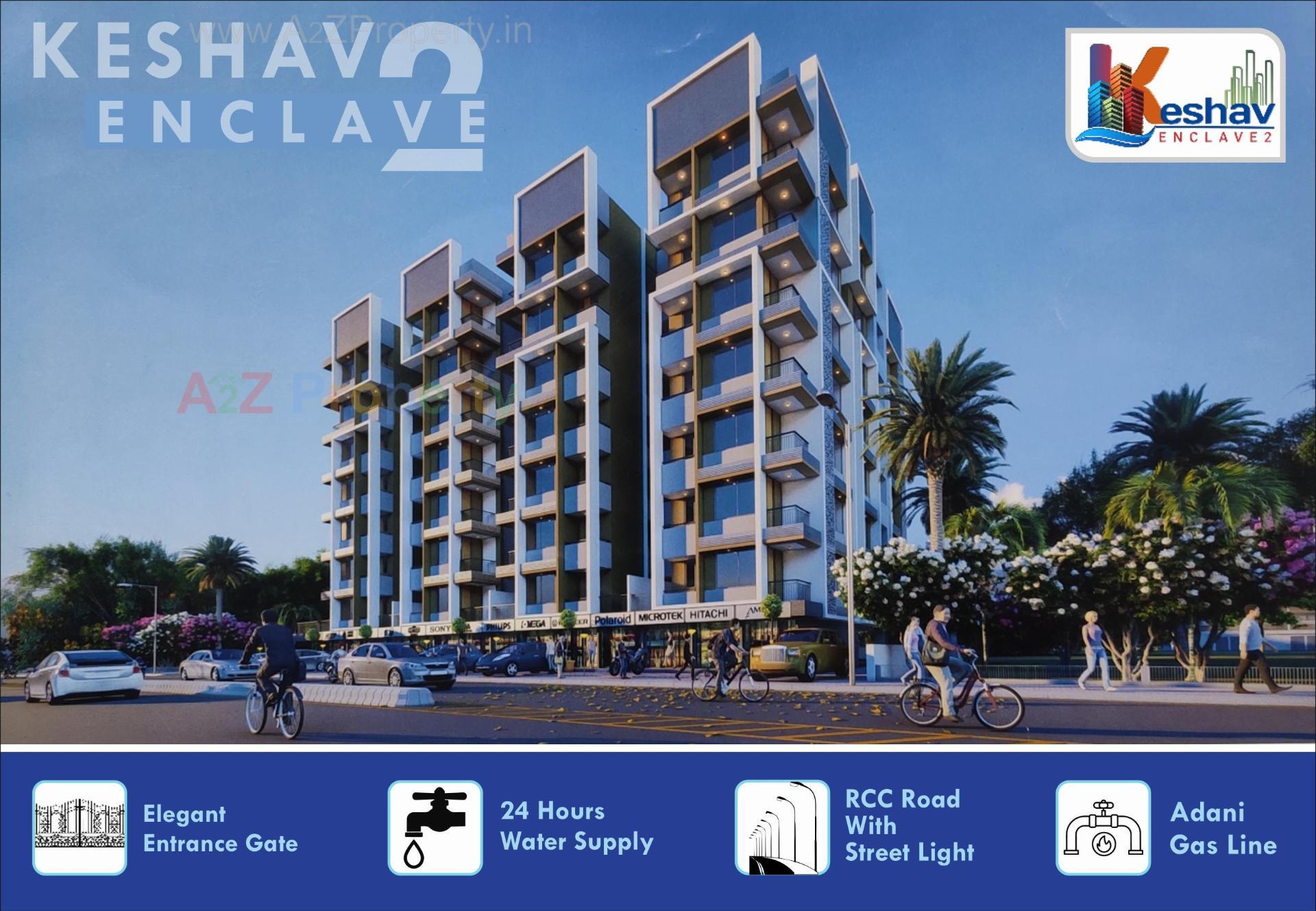3D Elevation of real estate project Keshav Enclave located at Ahmedabad, Ahmedabad, Gujarat