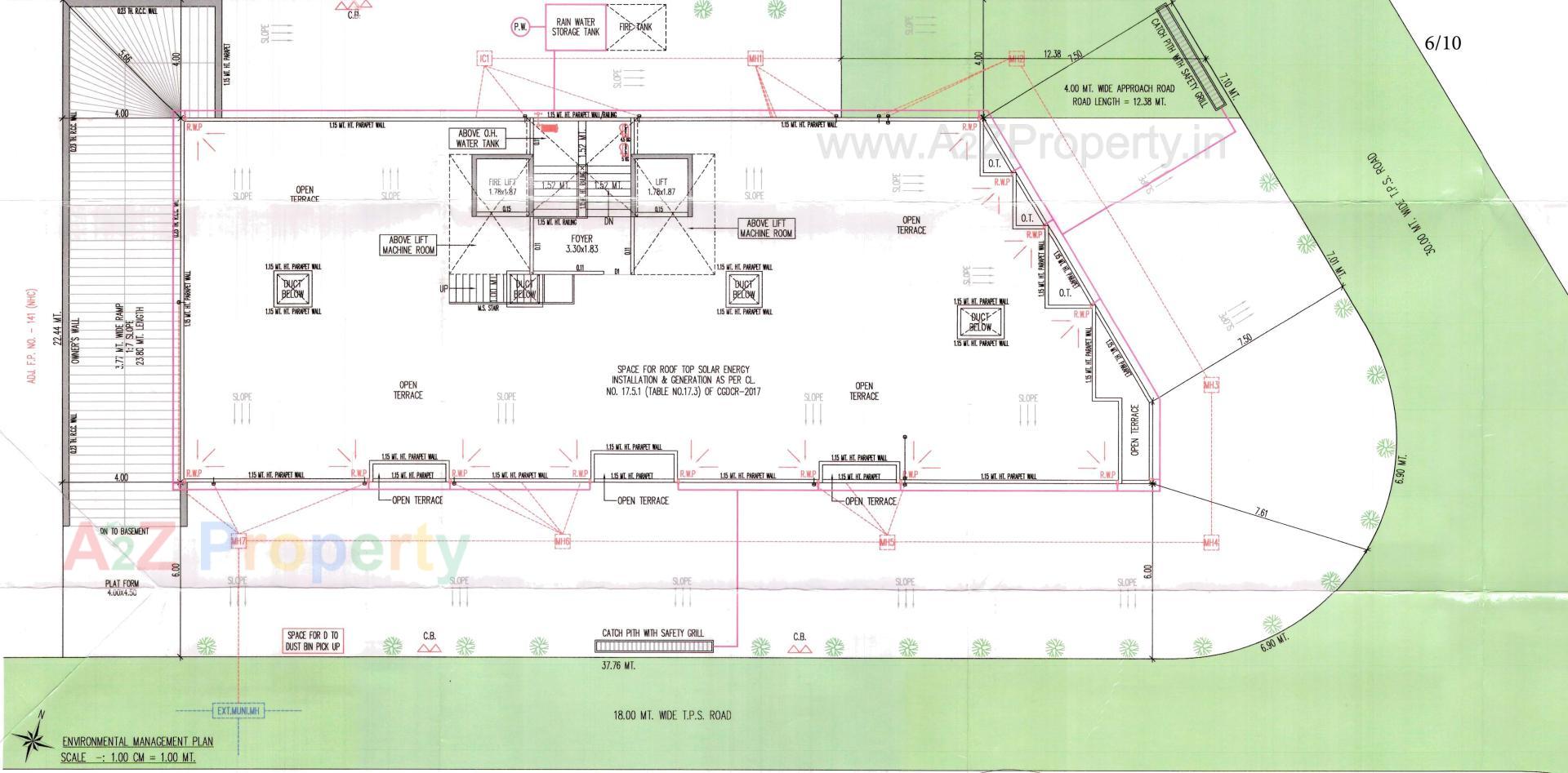 Layout of real estate project Keshav Heights located at Vinzol, Ahmedabad, Gujarat