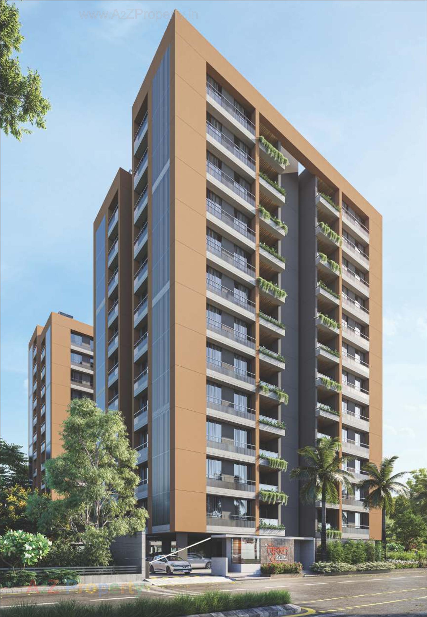 3D Elevation of real estate project Keshav Skyline located at Chandkheda, Ahmedabad, Gujarat