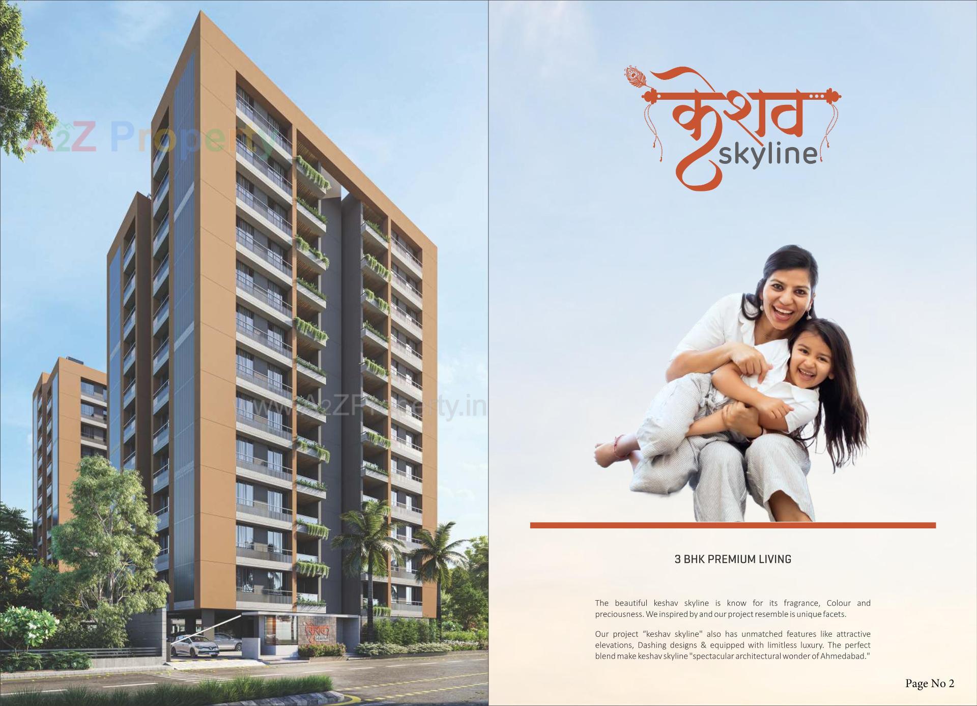  of real estate project Keshav Skyline located at Chandkheda, Ahmedabad, Gujarat