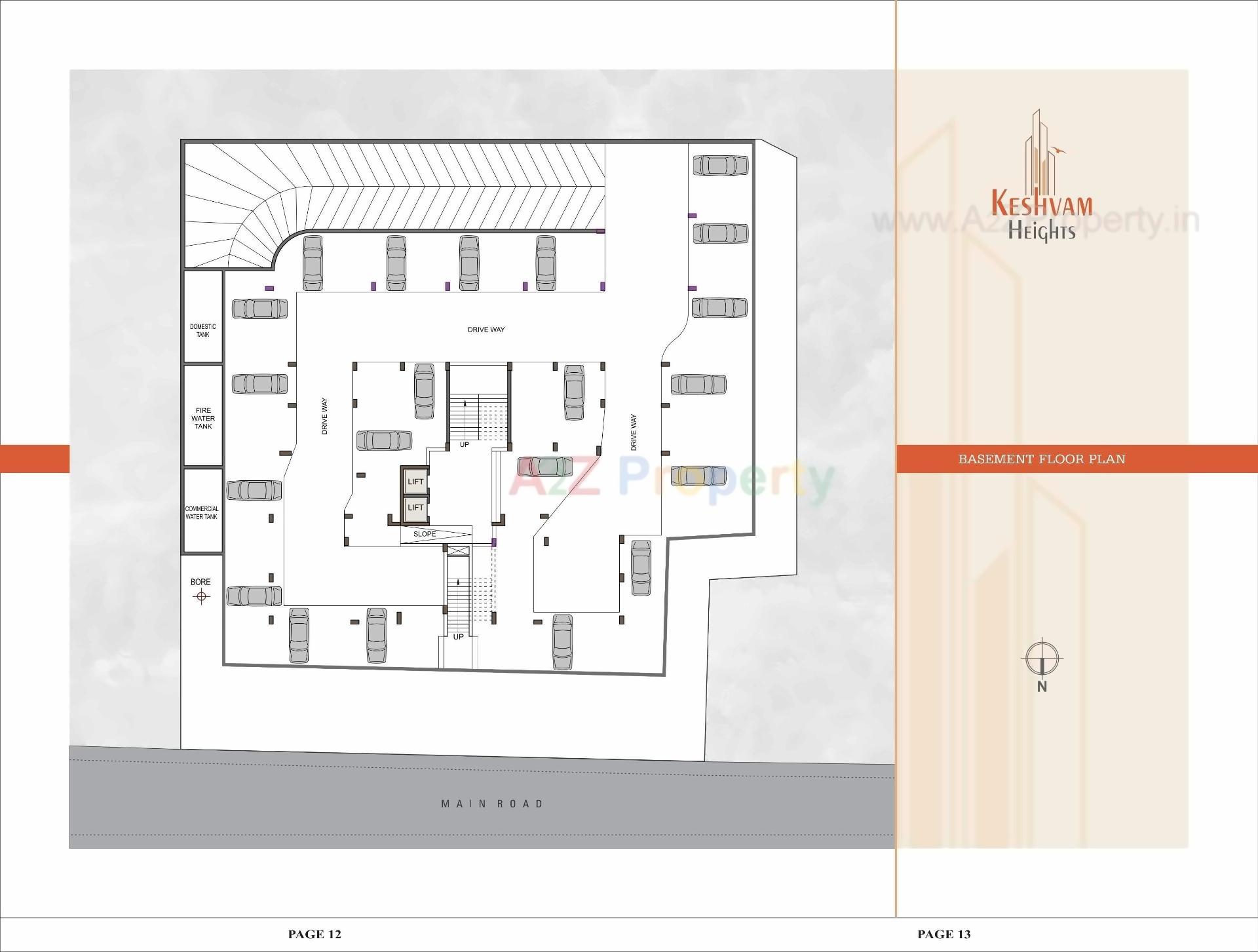 Layout of real estate project Keshvam Heights located at Ahmedabad, Ahmedabad, Gujarat