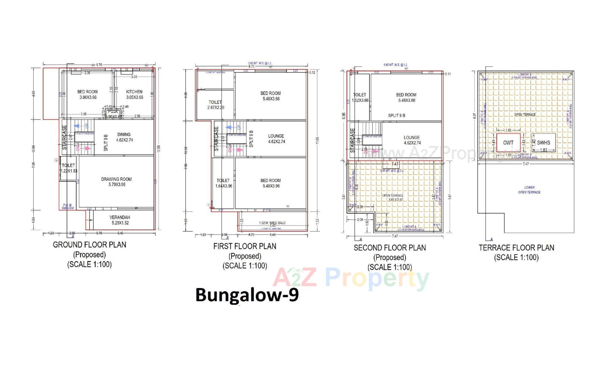 Layout of real estate project King's Villa Bunglow located at Vastral, Ahmedabad, Gujarat