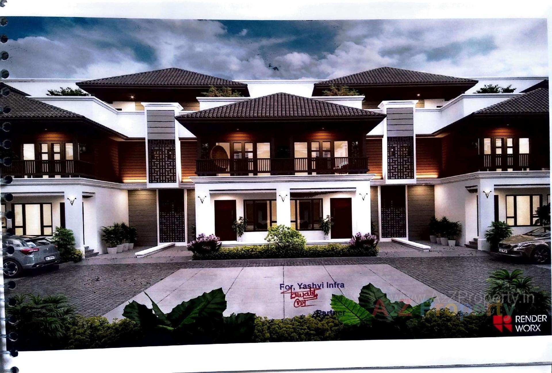 3D Elevation of real estate project Kings Villa located at Vastral, Ahmedabad, Gujarat
