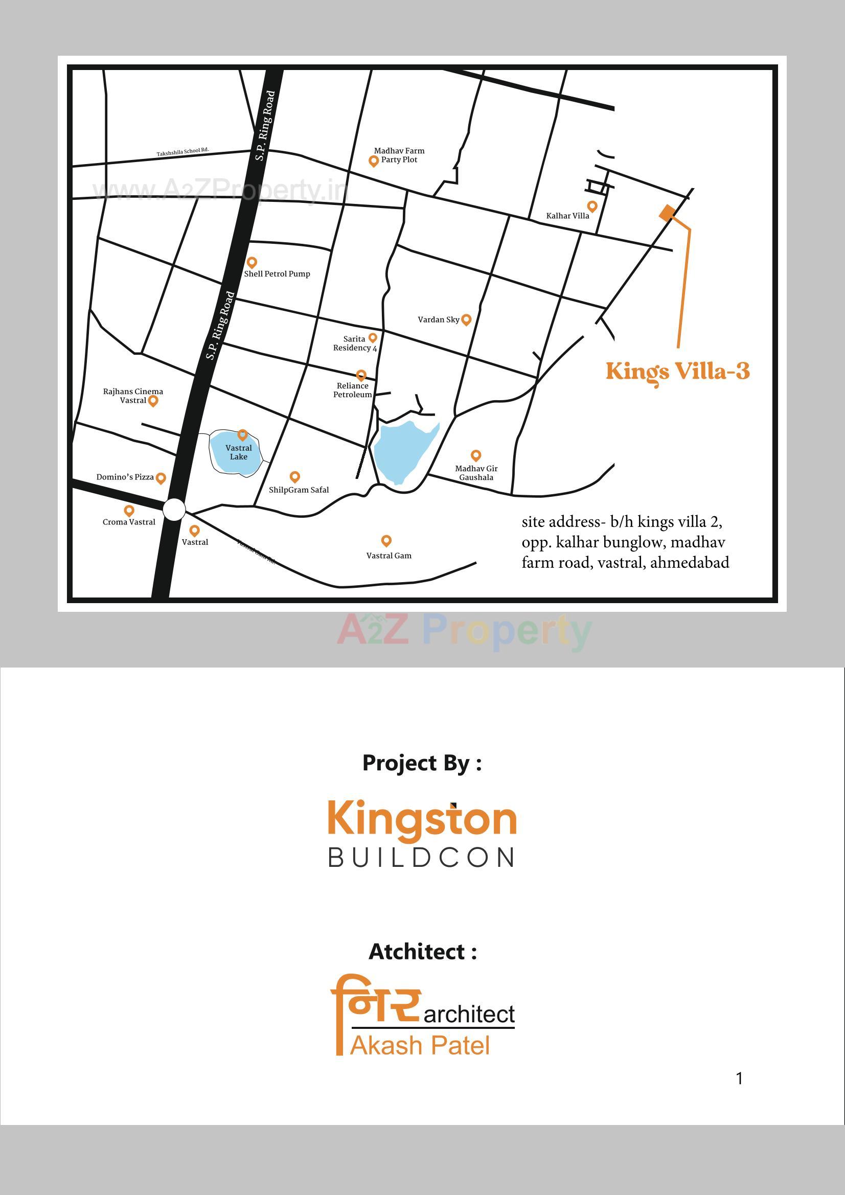  of real estate project Kings Villa located at Vastral, Ahmedabad, Gujarat