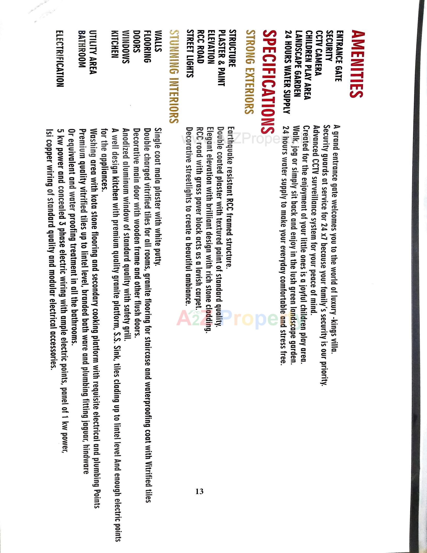  of real estate project Kings Villa located at Vastral, Ahmedabad, Gujarat