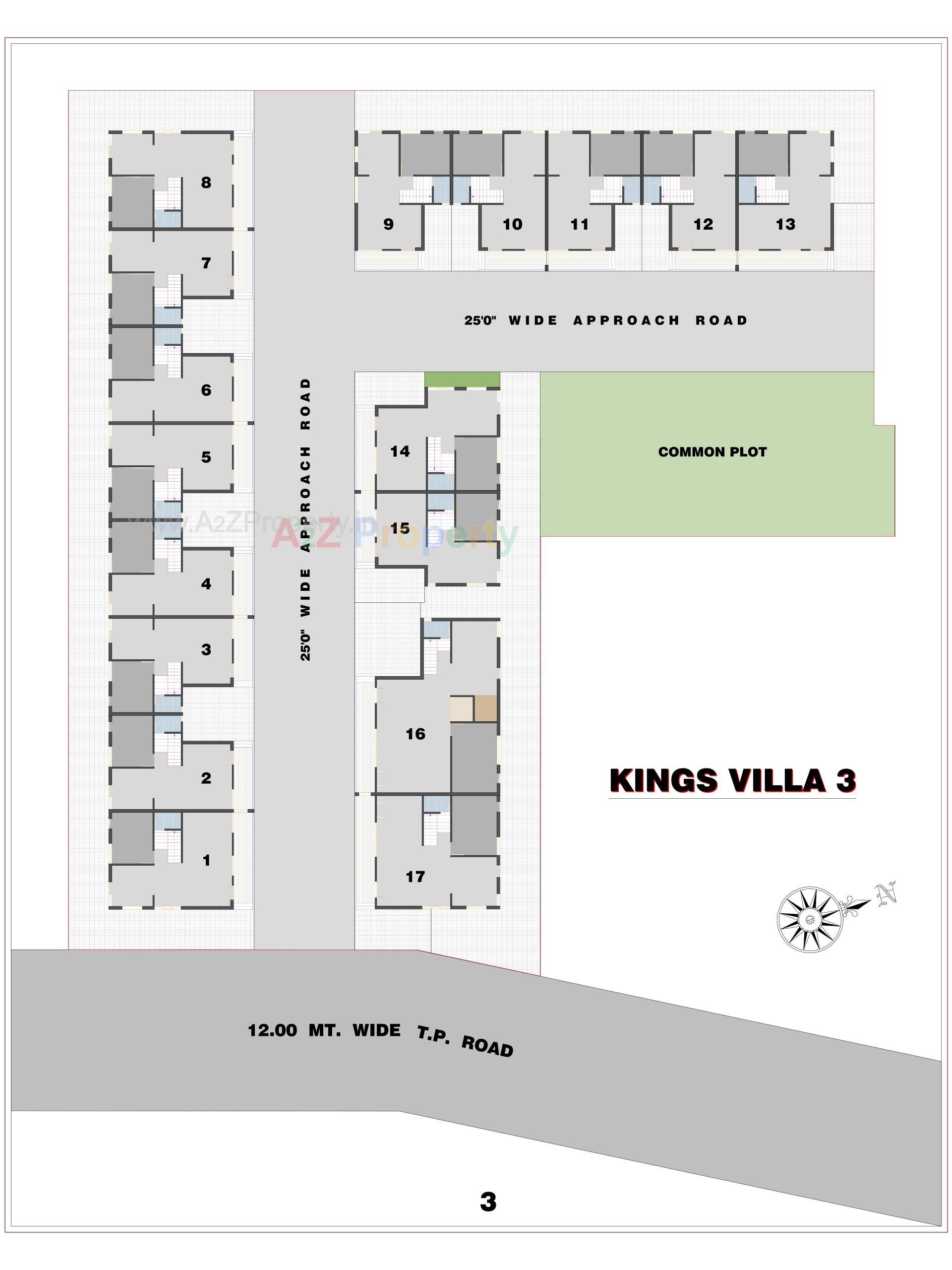 Layout of real estate project Kings Villa located at Vastral, Ahmedabad, Gujarat