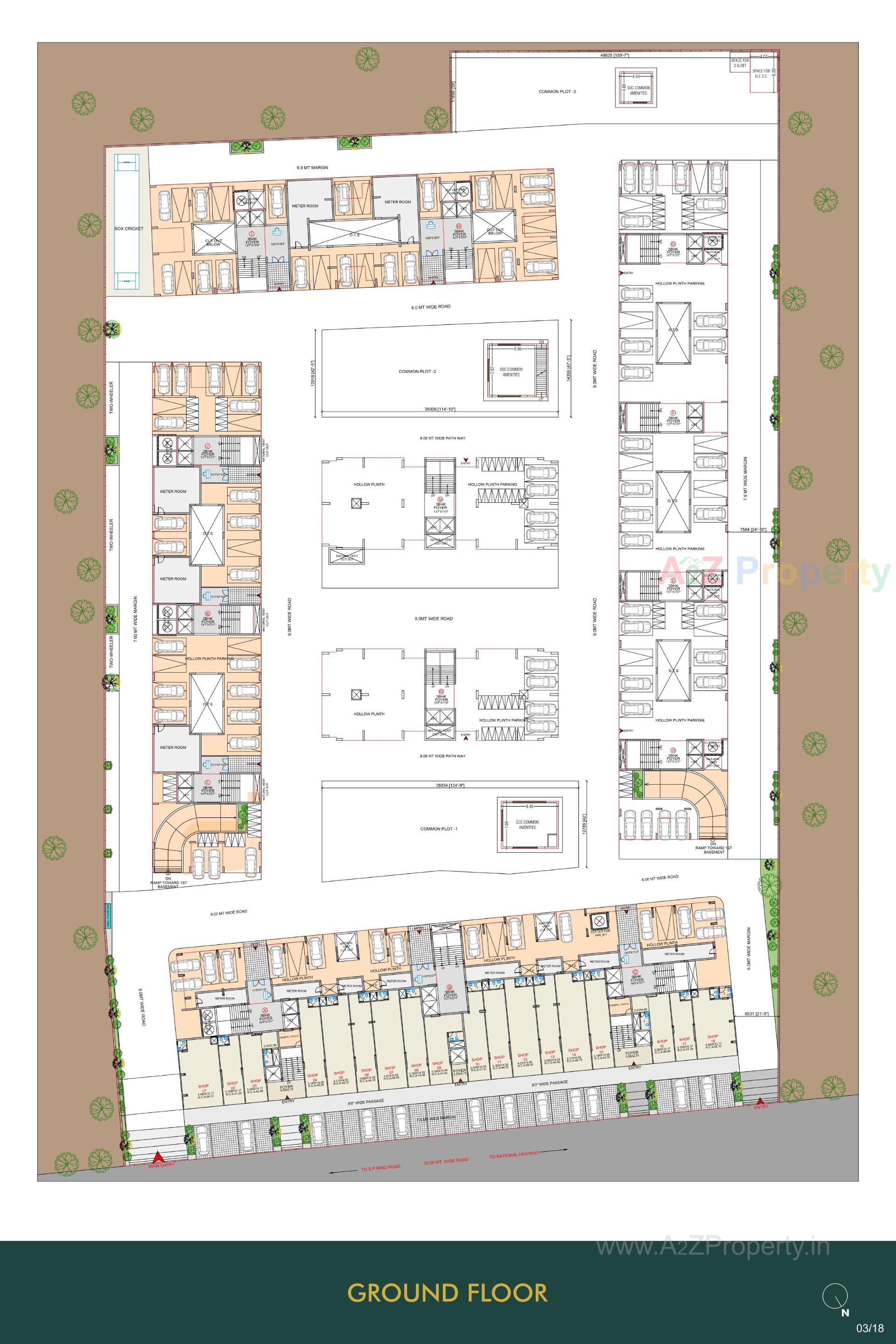 Layout of real estate project Kingston located at Ahmedabad, Ahmedabad, Gujarat