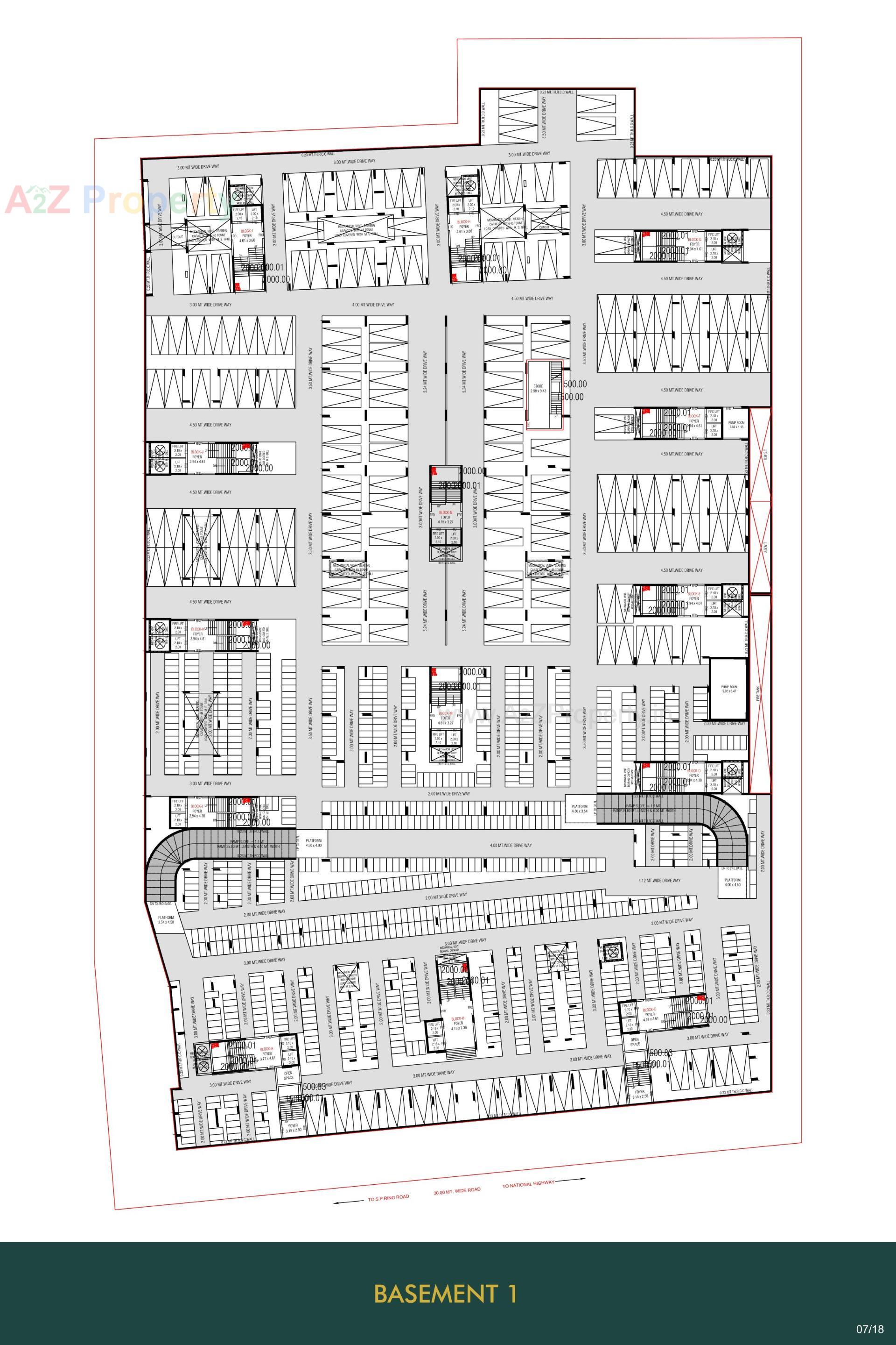 Layout of real estate project Kingston located at Ahmedabad, Ahmedabad, Gujarat