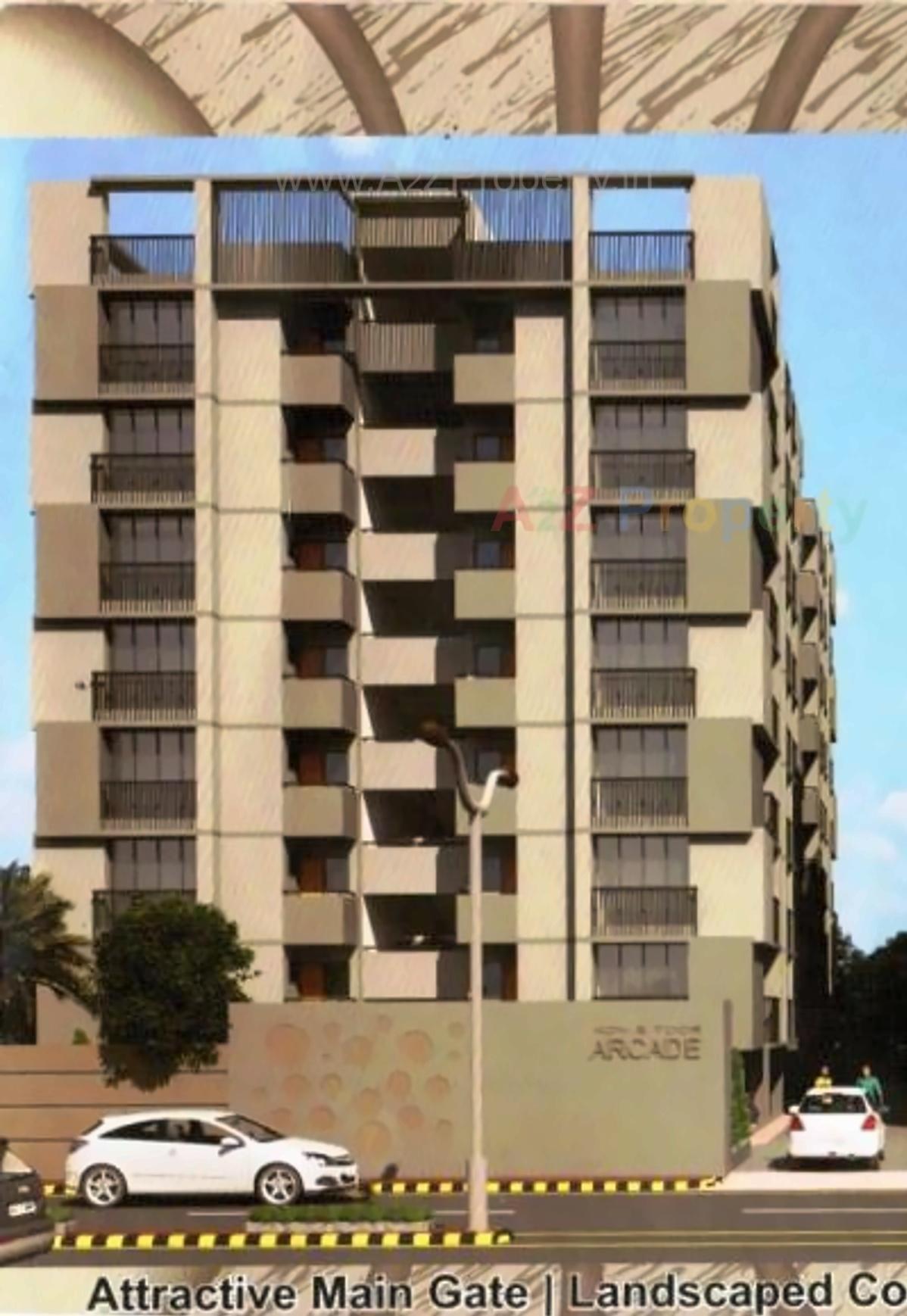 3D Elevation of real estate project Koh E Toor Arcade located at Sarkhej, Ahmedabad, Gujarat