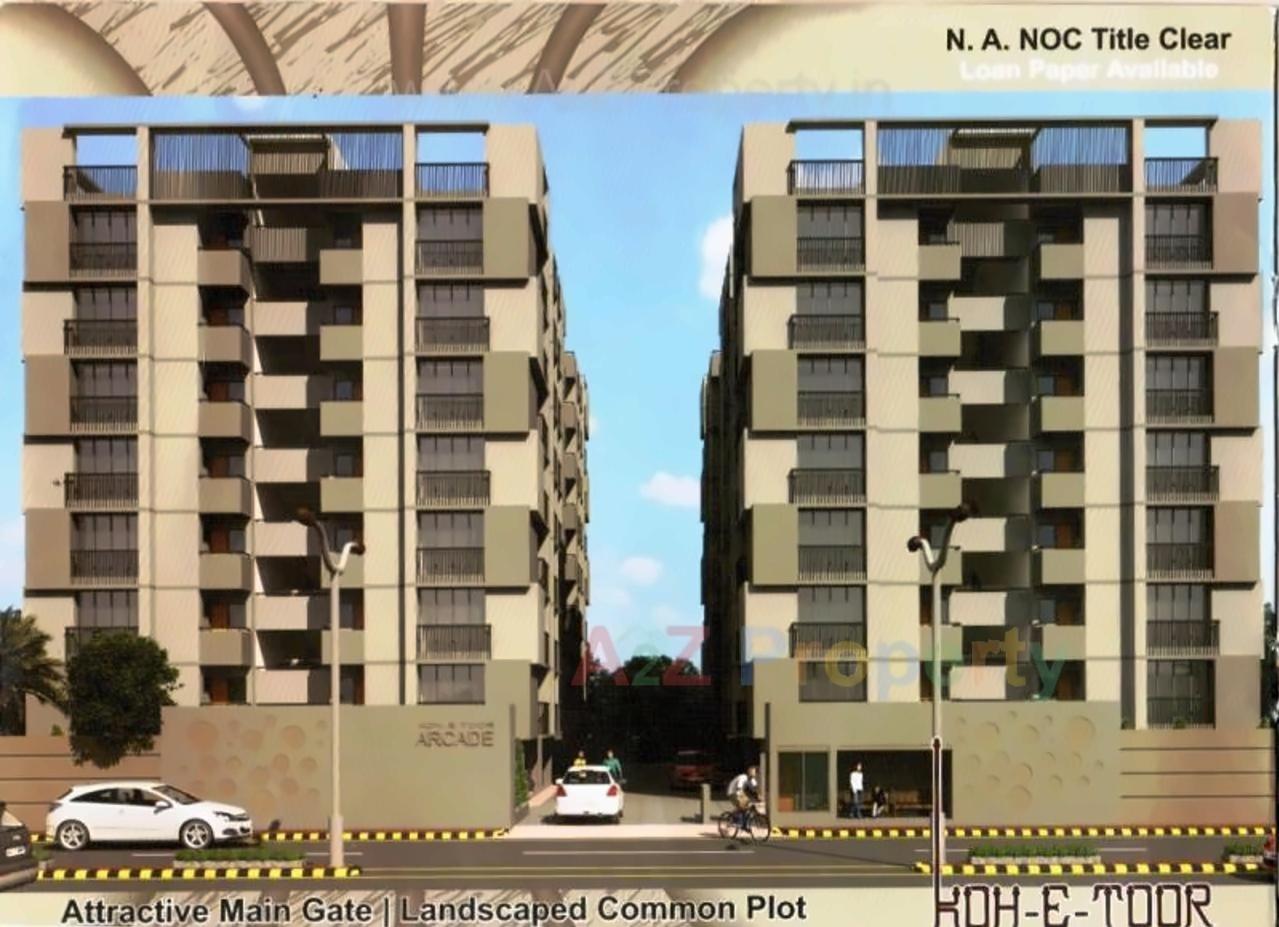 3D Elevation of real estate project Koh E Toor Arcade located at Sarkhej, Ahmedabad, Gujarat