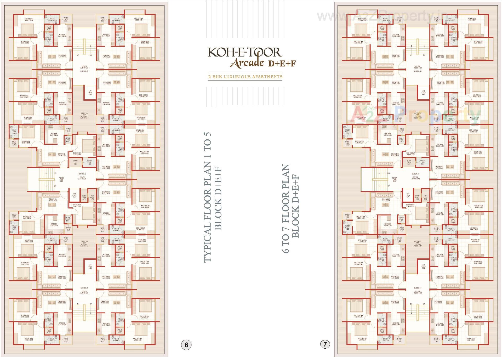 Layout of real estate project Koh E Toor Arcade D+e+f located at Sarkhej, Ahmedabad, Gujarat
