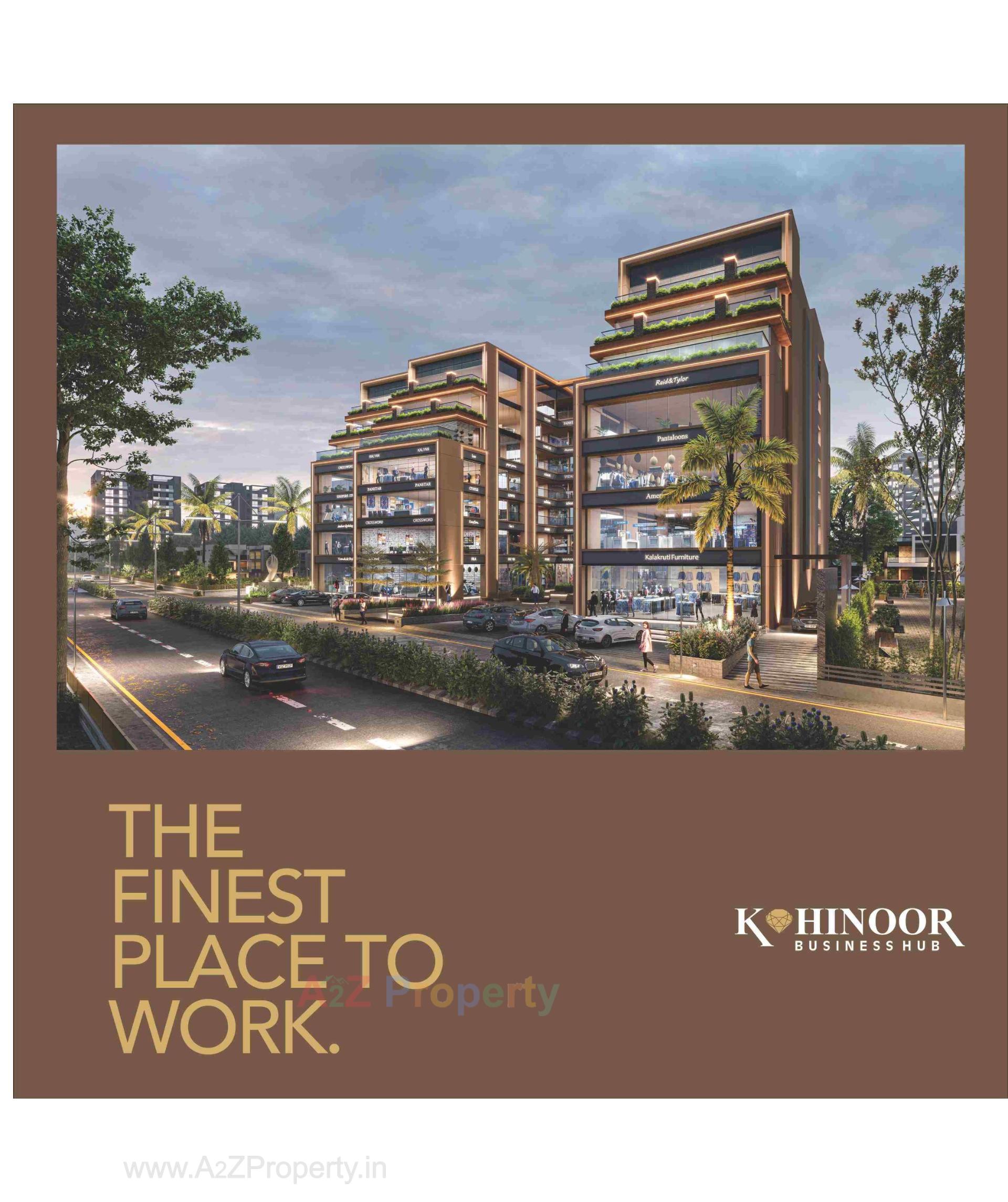 3D Elevation of real estate project Kohinoor Business Hub located at Muthiya, Ahmedabad, Gujarat