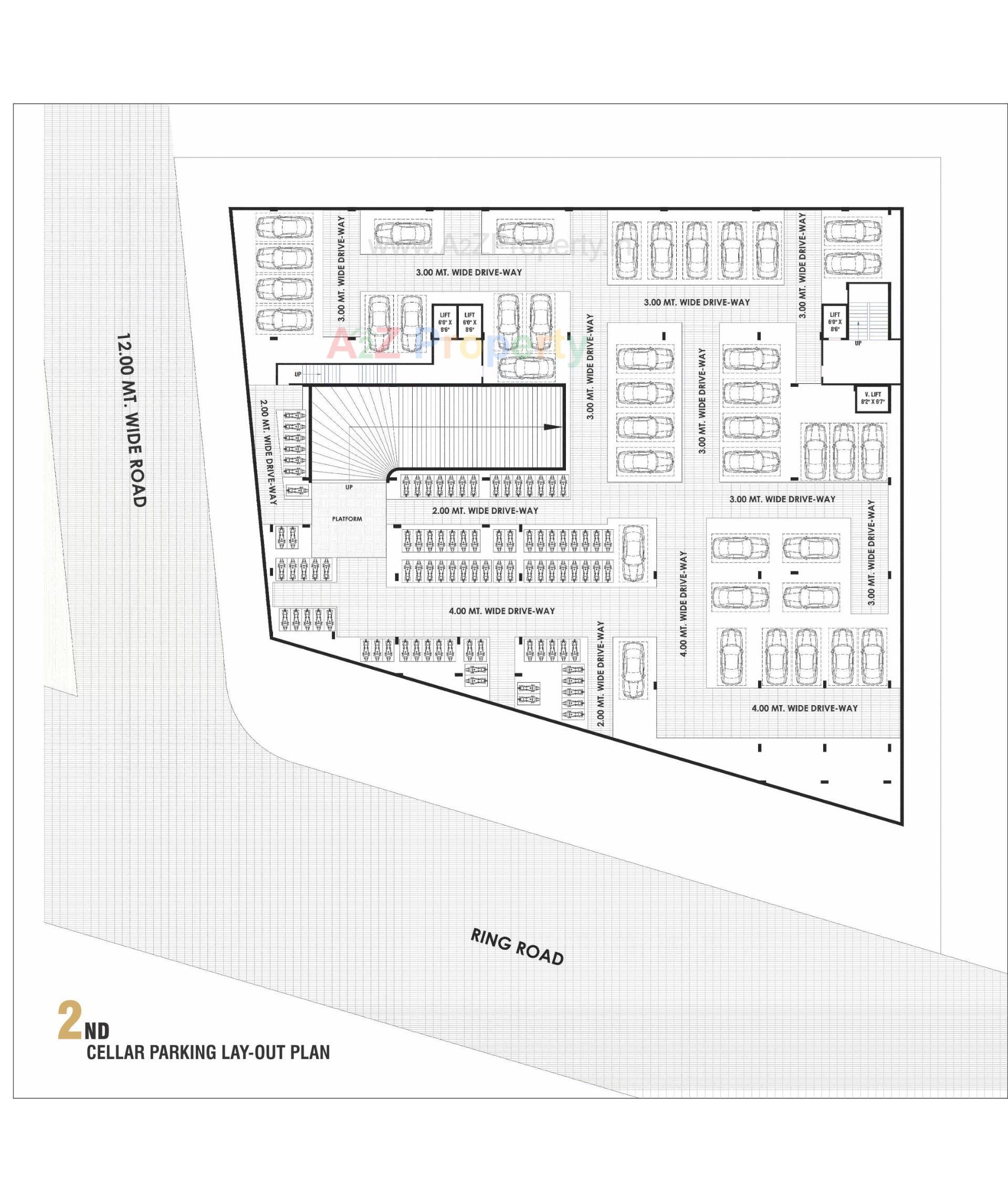 Layout of real estate project Kohinoor Business Hub located at Muthiya, Ahmedabad, Gujarat