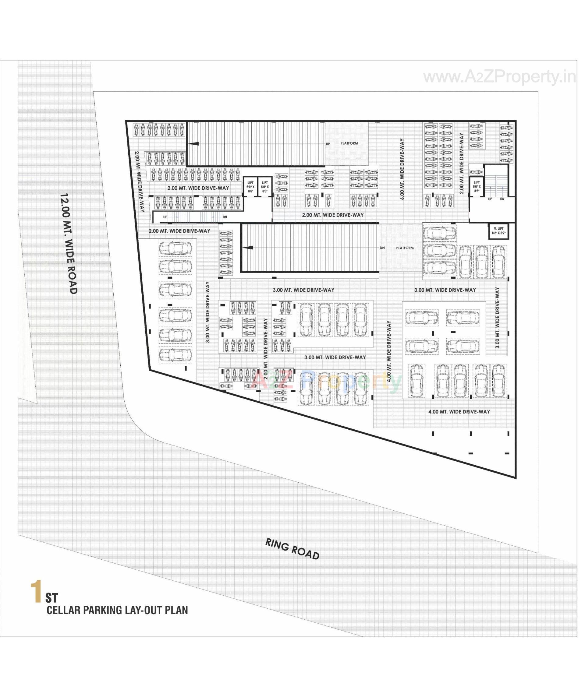 Layout of real estate project Kohinoor Business Hub located at Muthiya, Ahmedabad, Gujarat