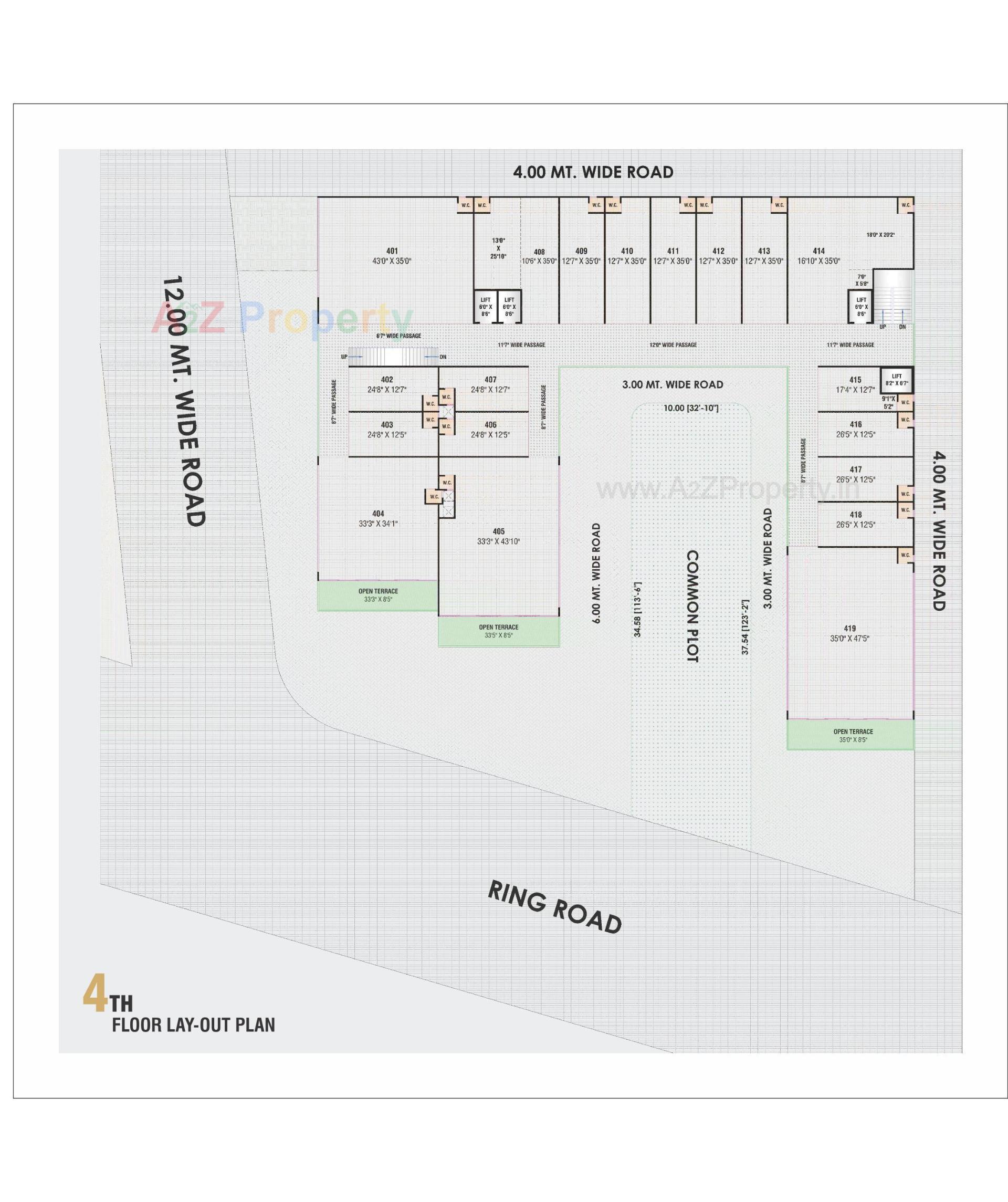 Layout of real estate project Kohinoor Business Hub located at Muthiya, Ahmedabad, Gujarat