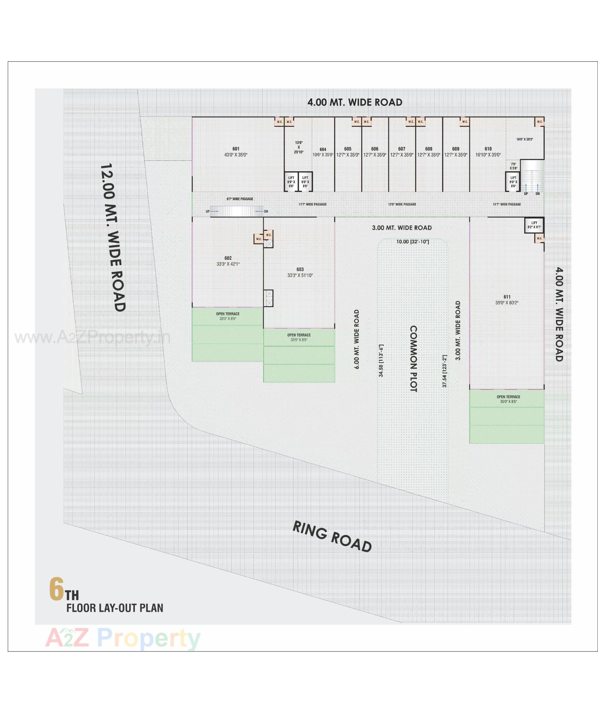 Layout of real estate project Kohinoor Business Hub located at Muthiya, Ahmedabad, Gujarat