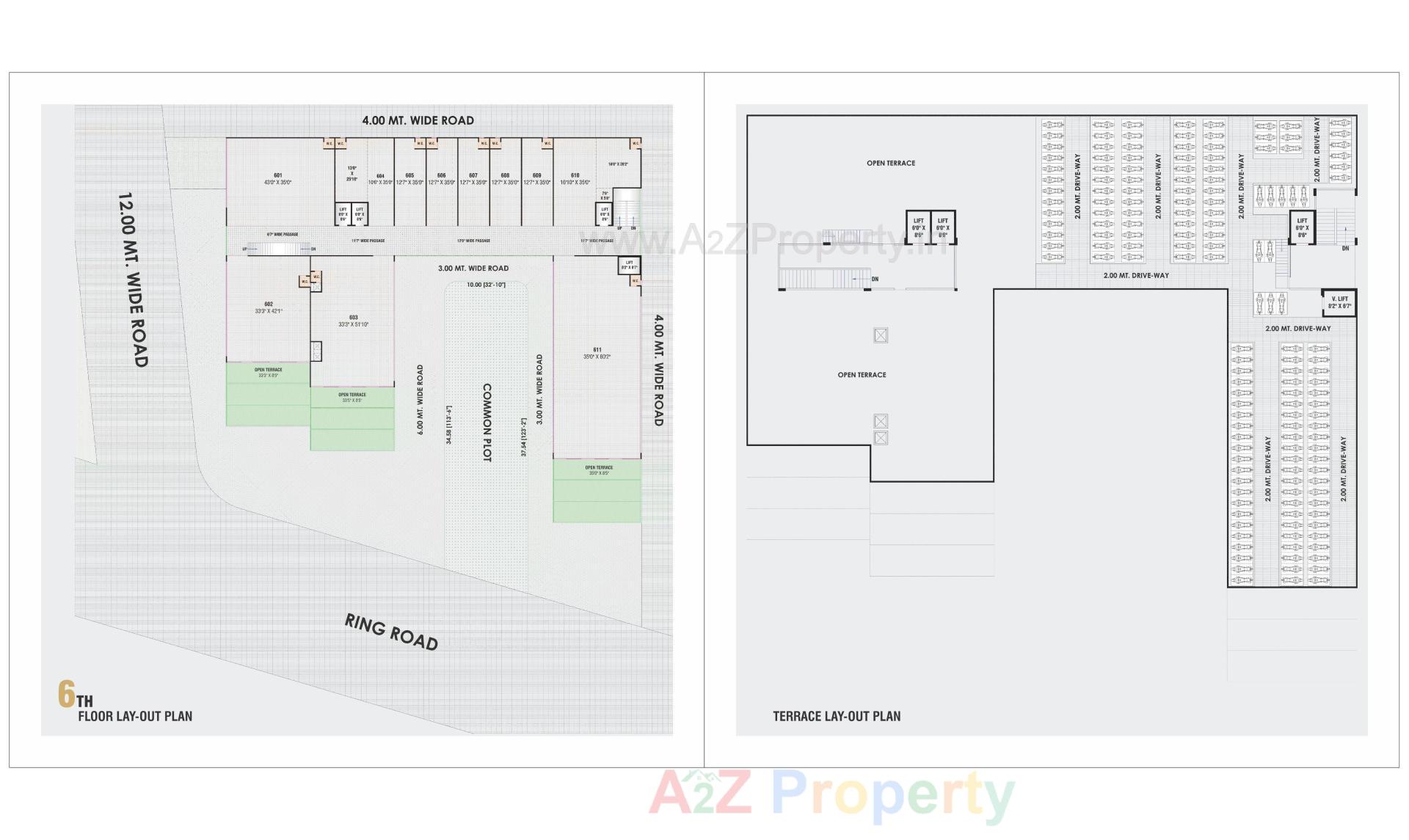 Layout of real estate project Kohinoor Business Hub located at Muthiya, Ahmedabad, Gujarat