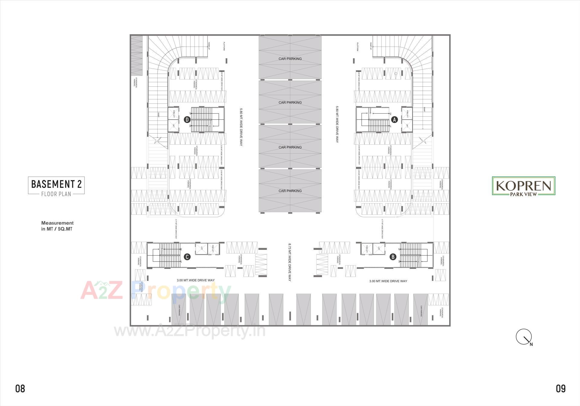 Layout of real estate project Kopren Park View located at Oganaj, Ahmedabad, Gujarat