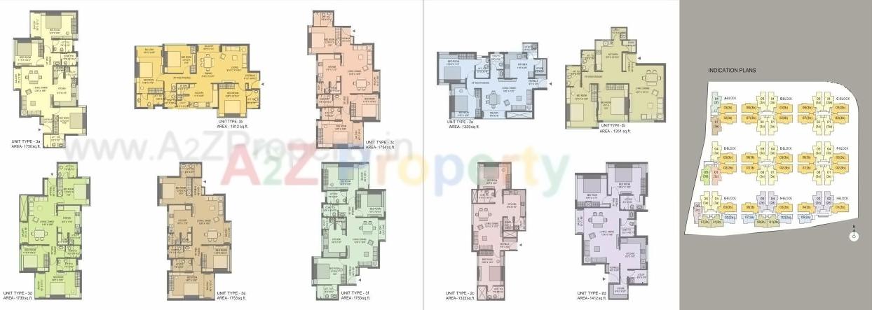 Layout of real estate project Kp Courtyard located at Sanathal, Ahmedabad, Gujarat