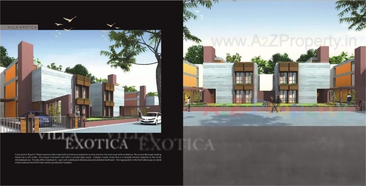 3D Elevation of real estate project Kp Villas located at Sanathal, Ahmedabad, Gujarat