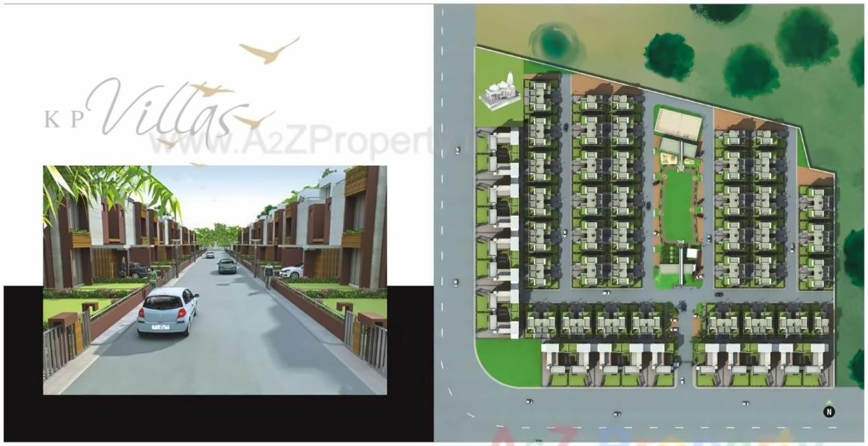 Layout of real estate project Kp Villas located at Sanathal, Ahmedabad, Gujarat