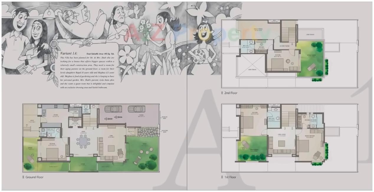 Layout of real estate project Kp Villas located at Sanathal, Ahmedabad, Gujarat